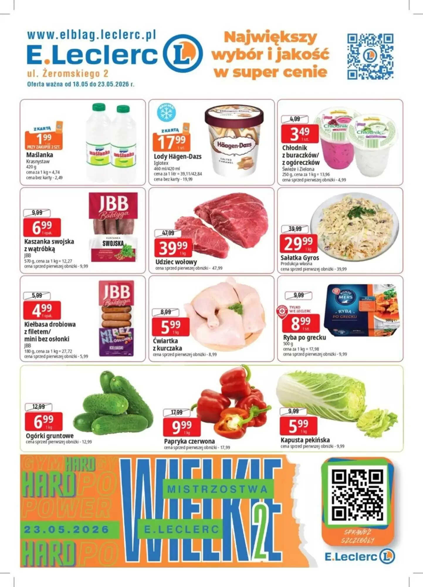 Gazetka promocyjna E.Leclerc  ważna od 18.05.2026 - Strona 1.