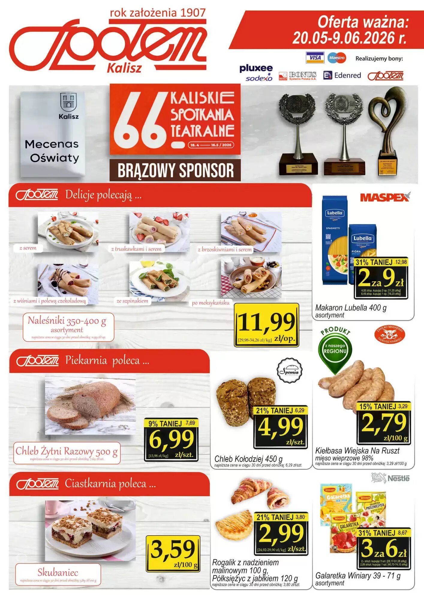 Gazetka promocyjna Społem  ważna od 20.05.2026 - Strona 1.