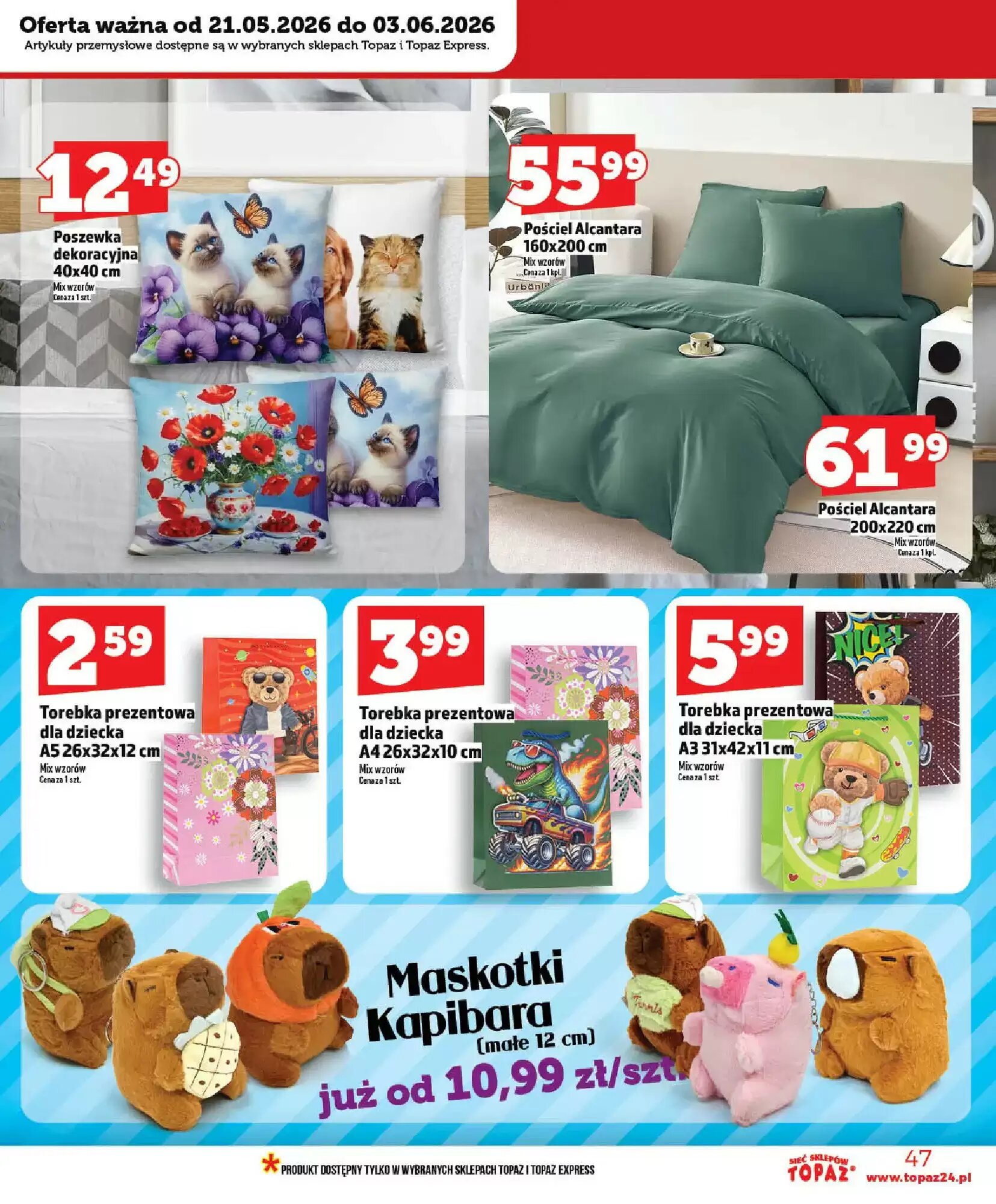 Gazetka promocyjna Topaz  ważna od 21.05.2026 - Strona 47.