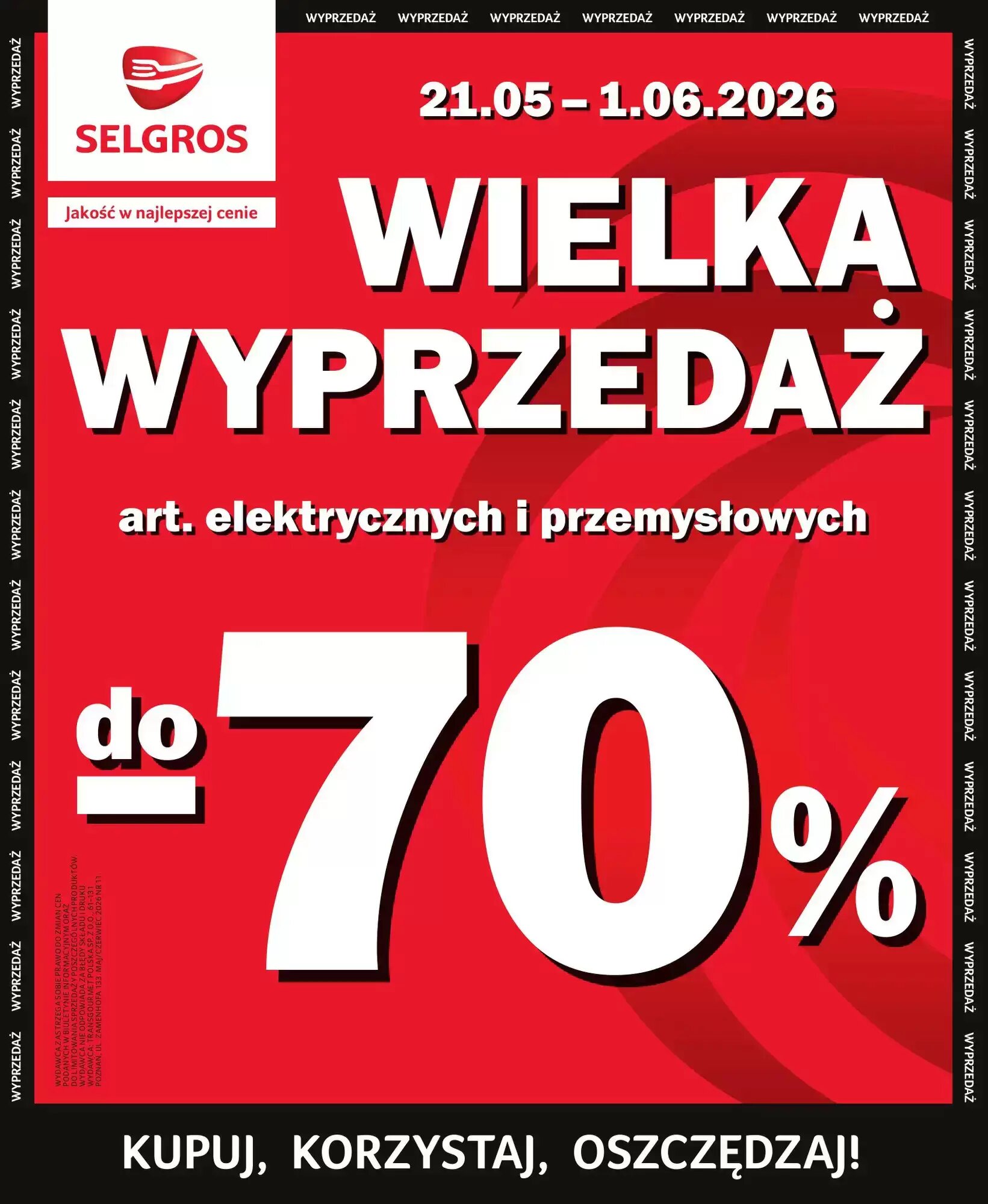 Gazetka promocyjna Selgros  ważna od 21.05.2026 - Strona 1.
