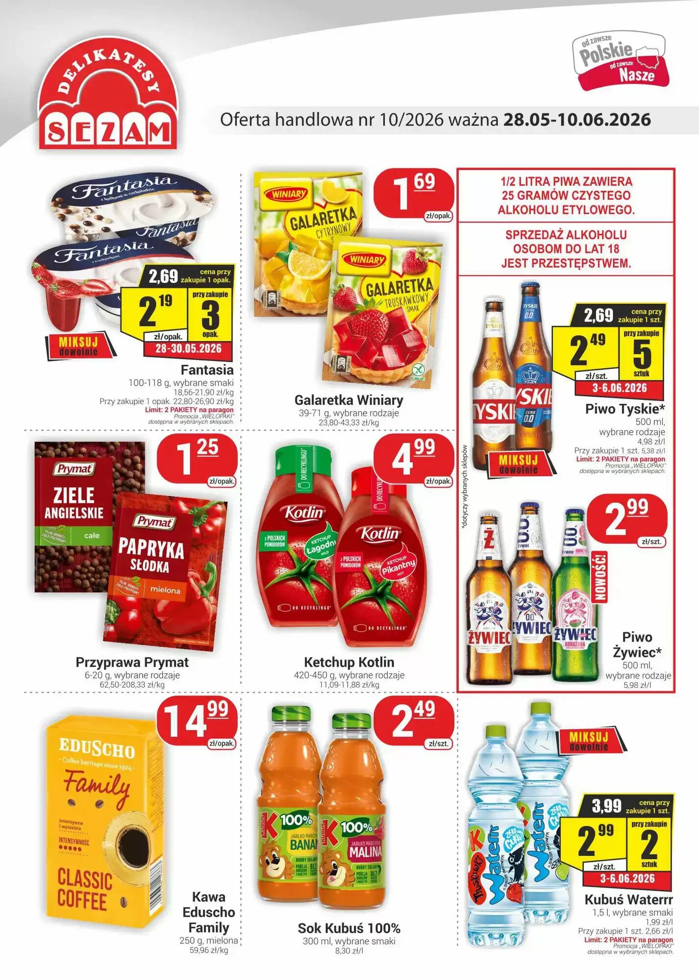 Gazetka promocyjna Delikatesy Sezam  ważna od 28.05.2026 - Strona 1.