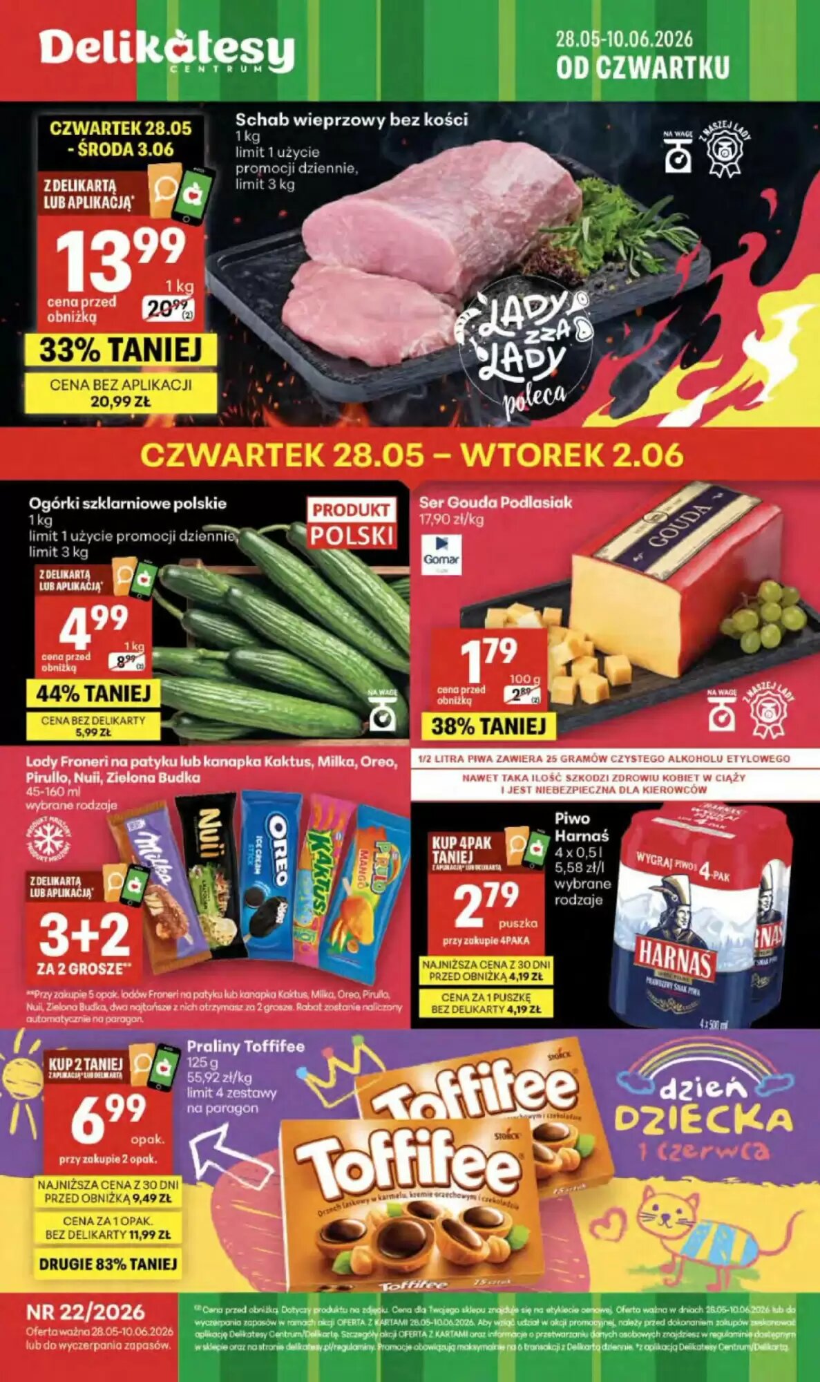 Gazetka promocyjna Delikatesy Centrum  ważna od 28.05.2026 - Strona 1.