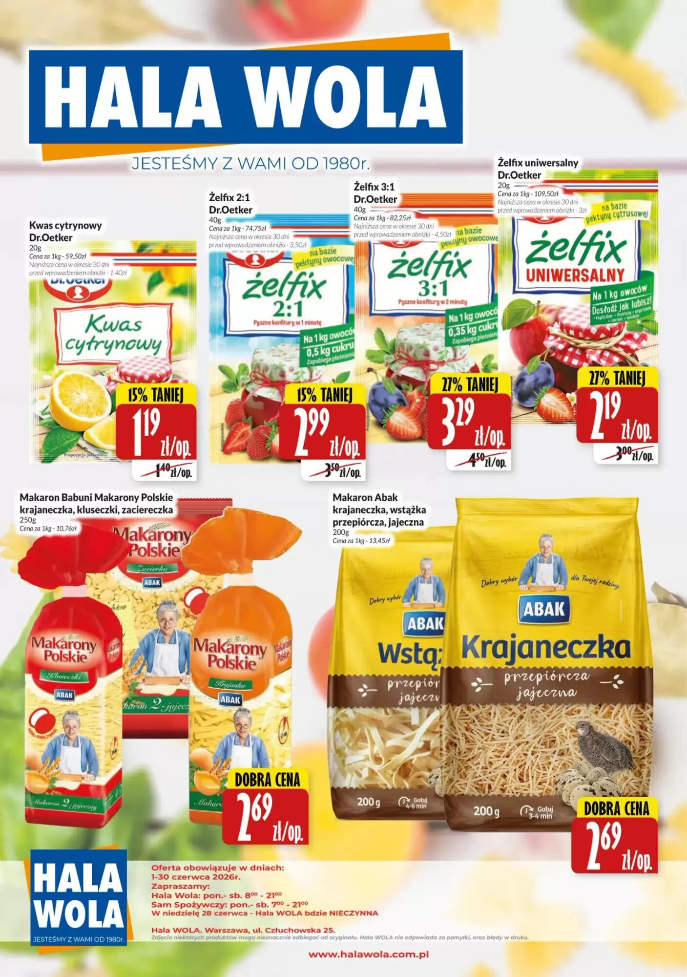 Gazetka promocyjna Hala Wola  ważna od 01.06.2026 - Strona 1.