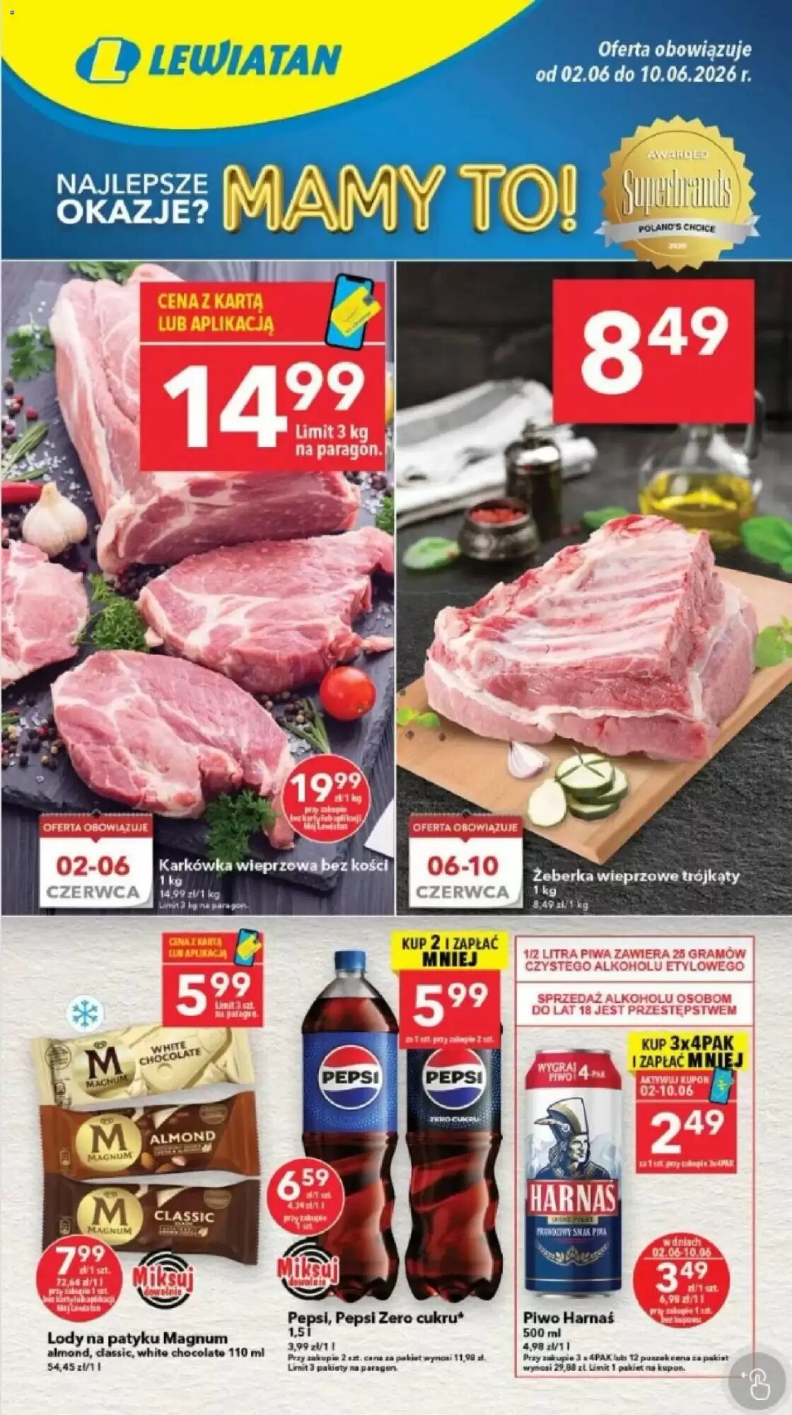 Gazetka promocyjna Lewiatan  ważna od 02.06.2026 - Strona 1.