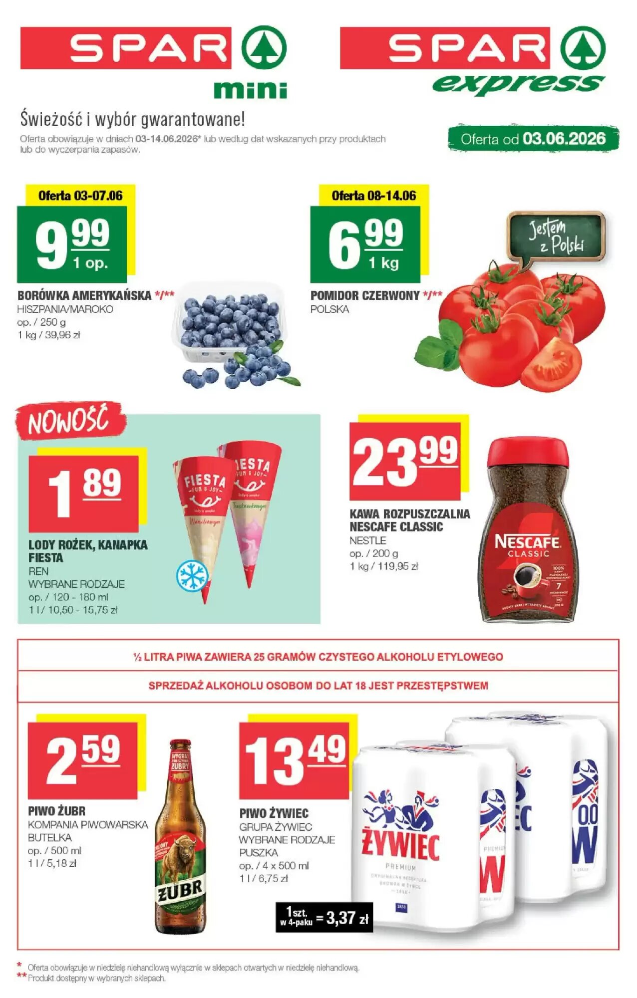 Gazetka promocyjna SPAR mini  ważna od 03.06.2026 - Strona 1.