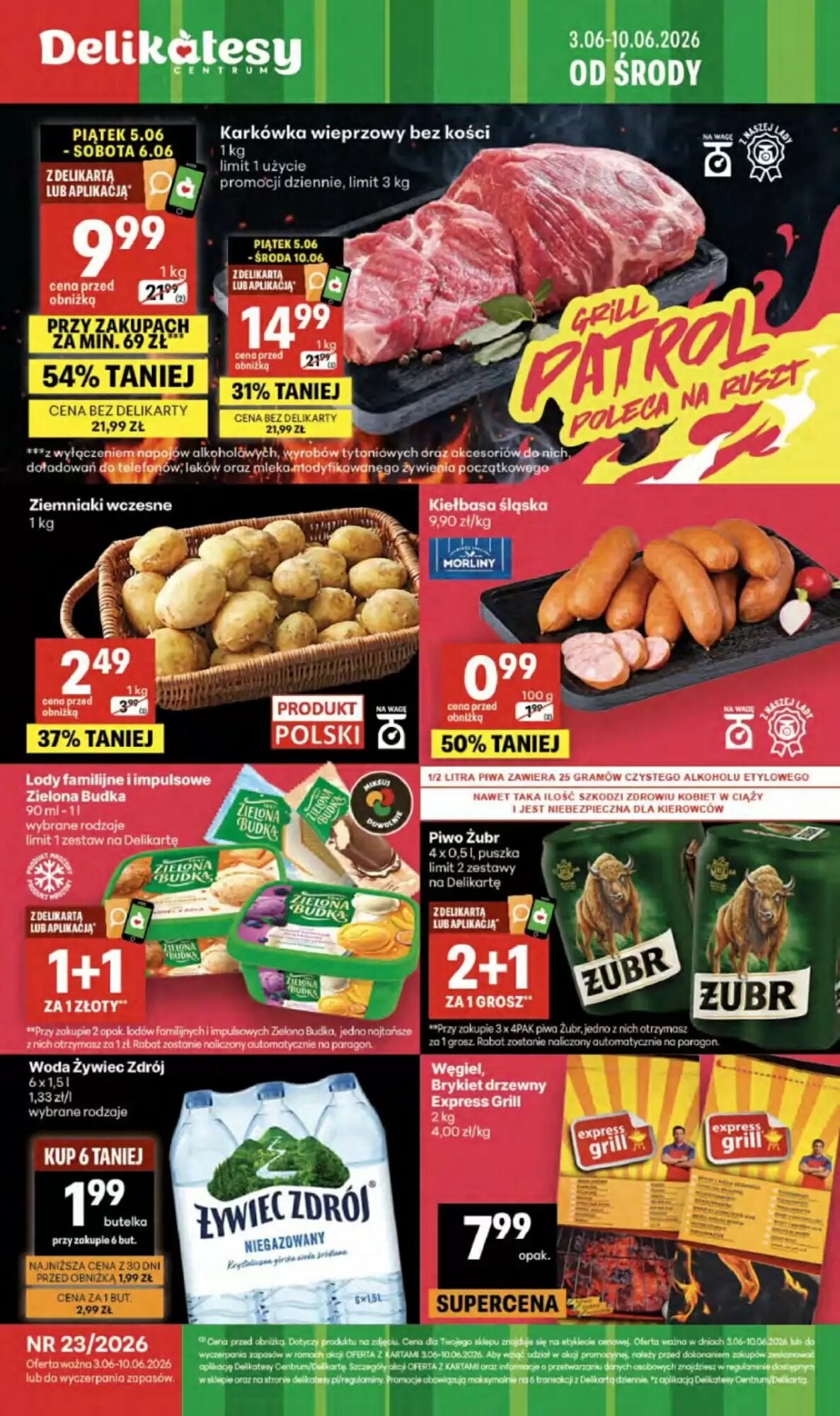 Gazetka promocyjna Delikatesy Centrum  ważna od 03.06.2026 - Strona 1.