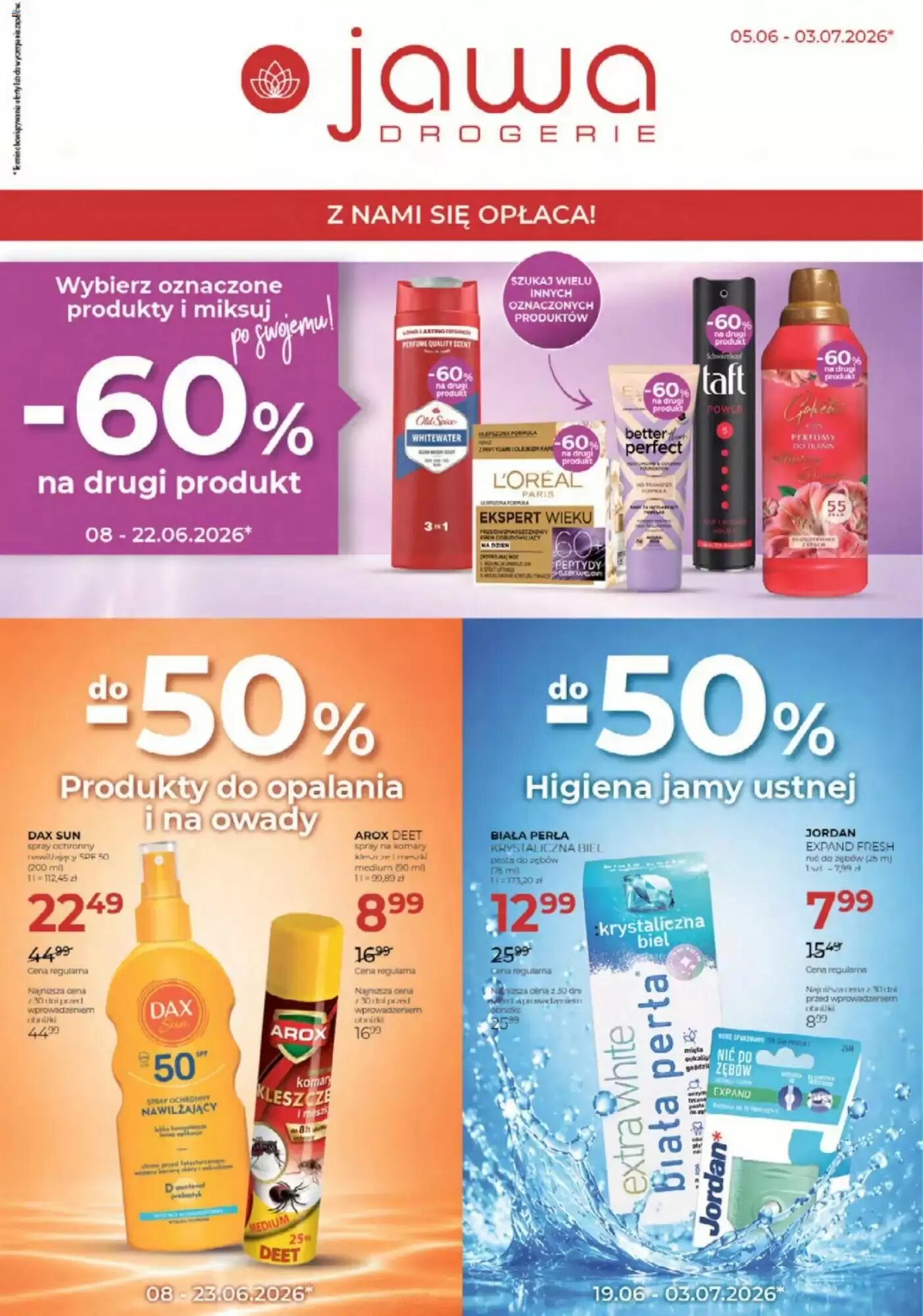Gazetka promocyjna Jawa Drogerie  ważna od 05.06.2026 - Strona 1.