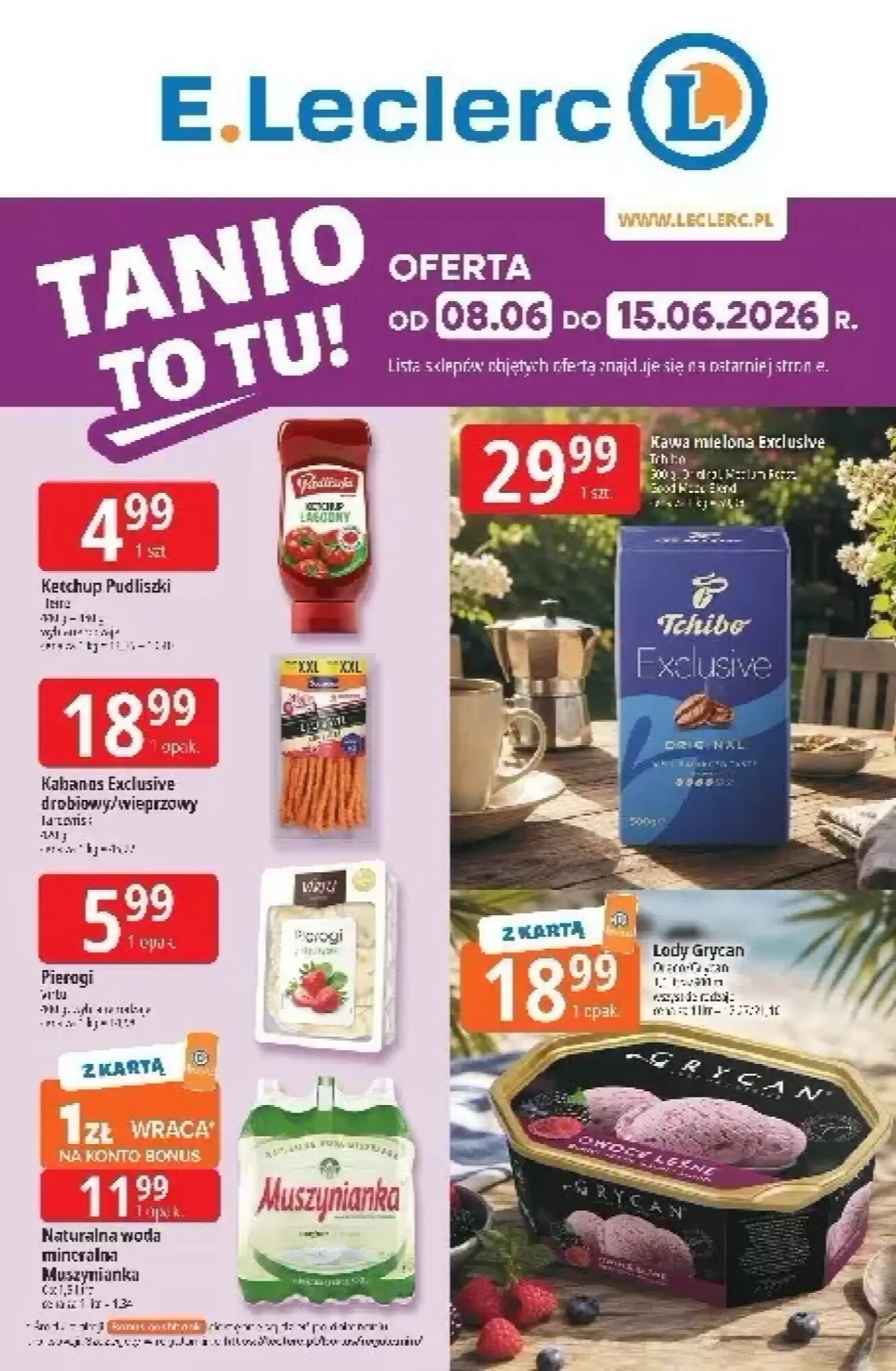 Gazetka promocyjna E.Leclerc  ważna od 08.06.2026 - Strona 1.