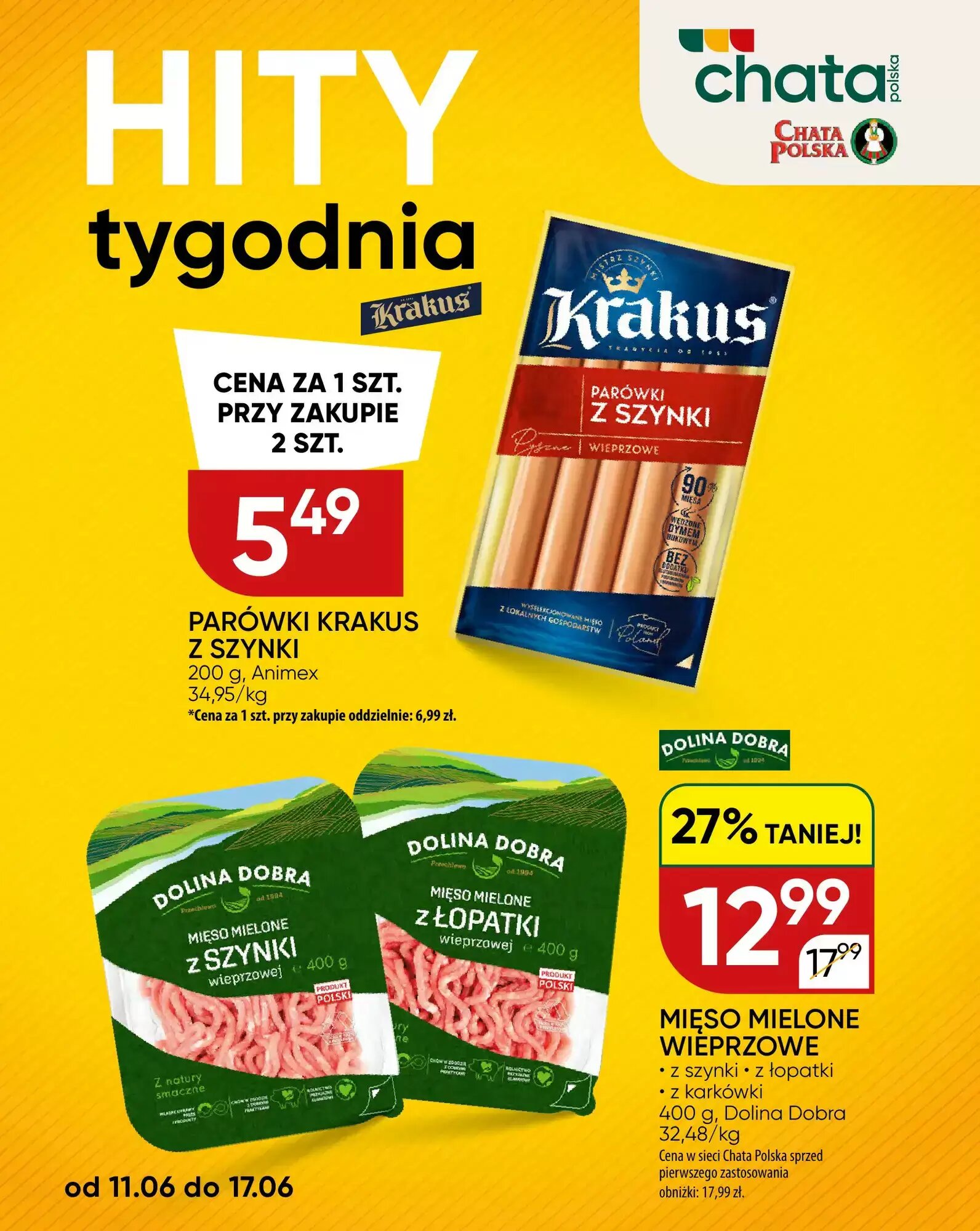 Gazetka promocyjna Chata Polska  ważna od 10.06.2026 - Strona 1.