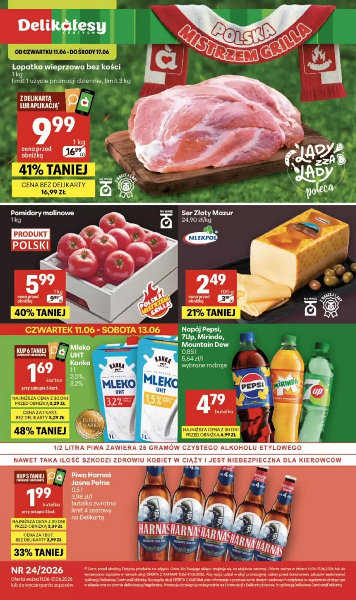Gazetka promocyjna Delikatesy Centrum  ważna od 11.06.2026 - Strona 1.