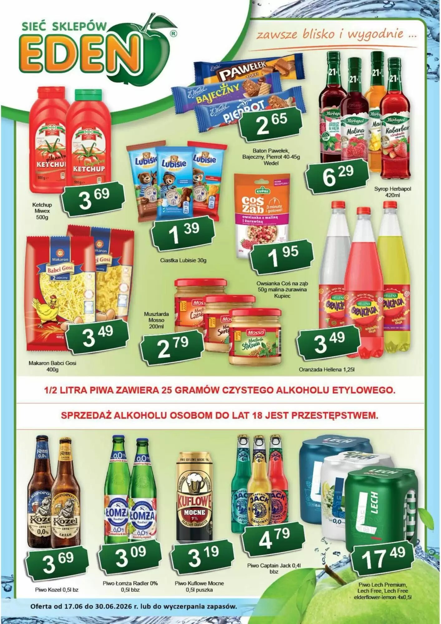 Gazetka promocyjna Eden  ważna od 17.06.2026 - Strona 1.