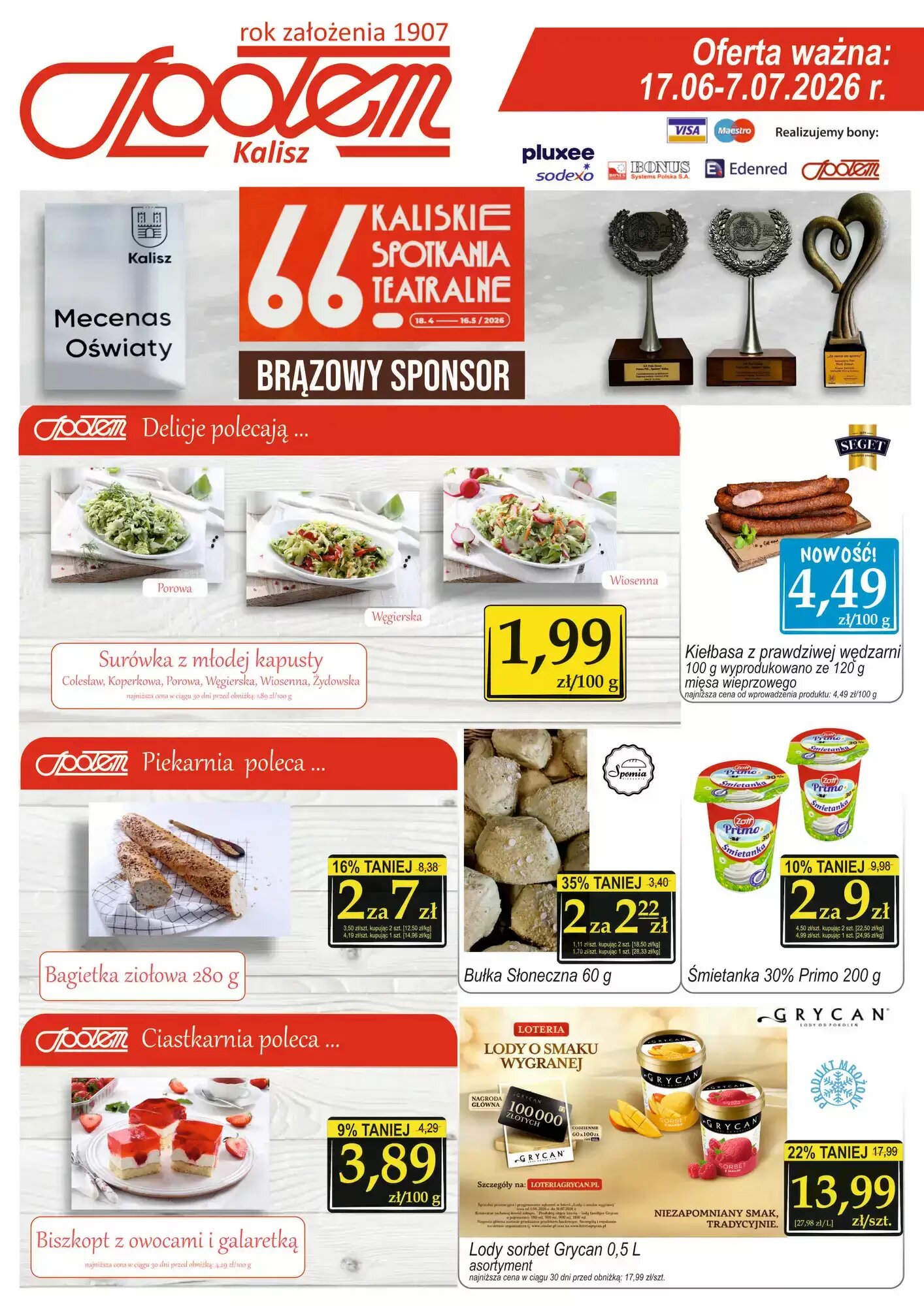 Gazetka promocyjna Społem  ważna od 18.06.2026 - Strona 1.