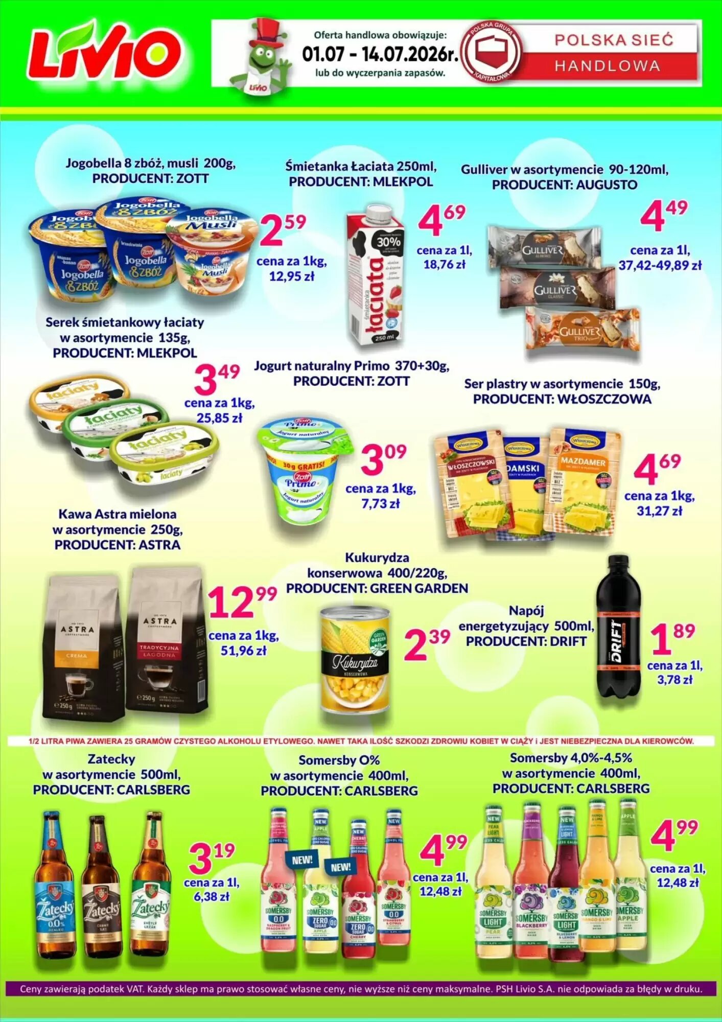 Gazetka promocyjna Livio  ważna od 01.07.2026 - Strona 1.