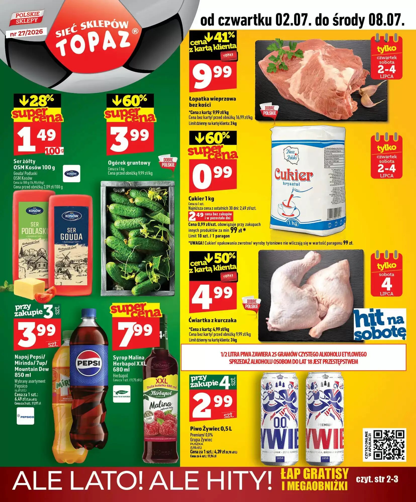 Gazetka promocyjna Topaz  ważna od 02.07.2026 - Strona 1.