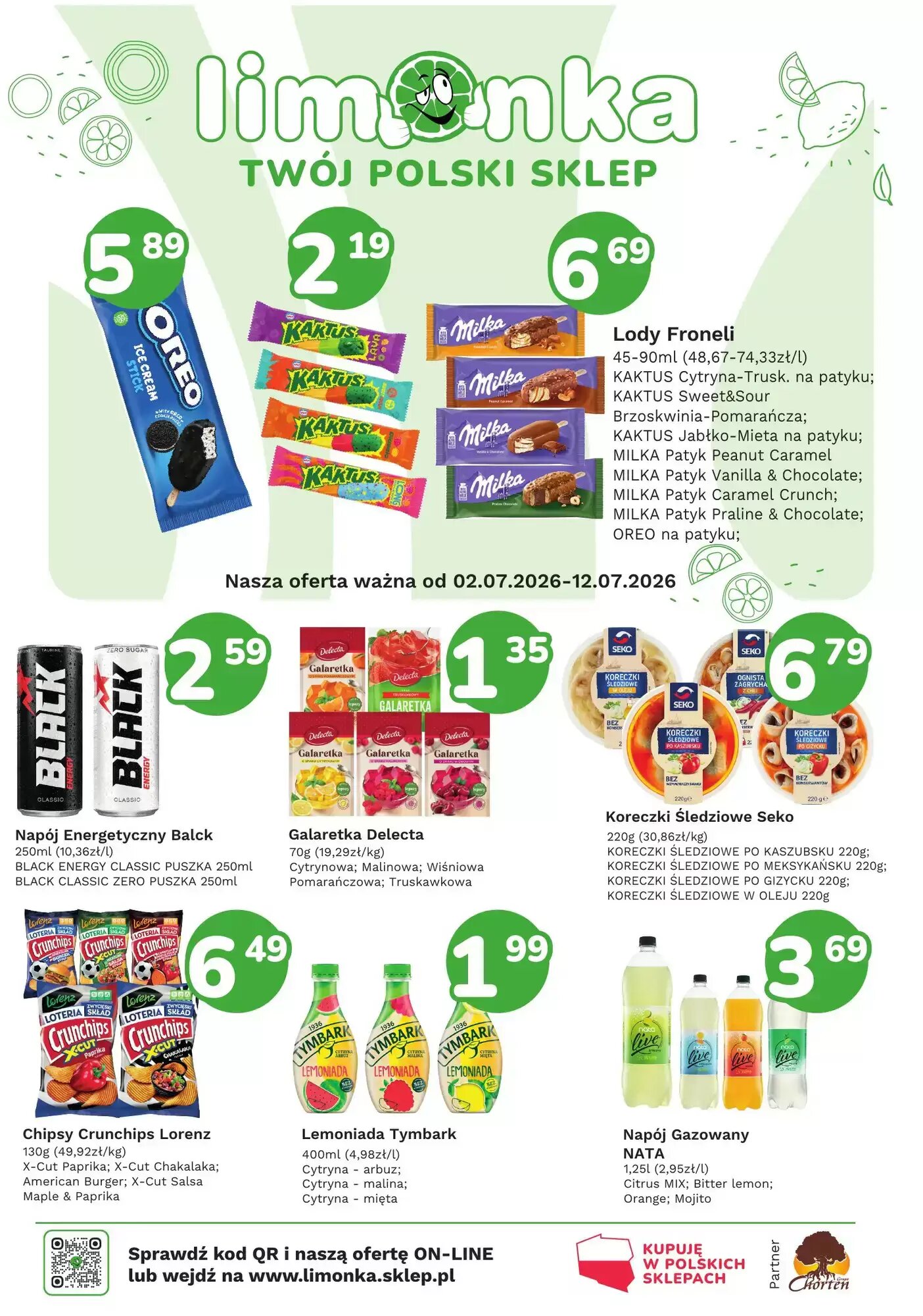 Gazetka promocyjna Limonka  ważna od 02.07.2026 - Strona 1.
