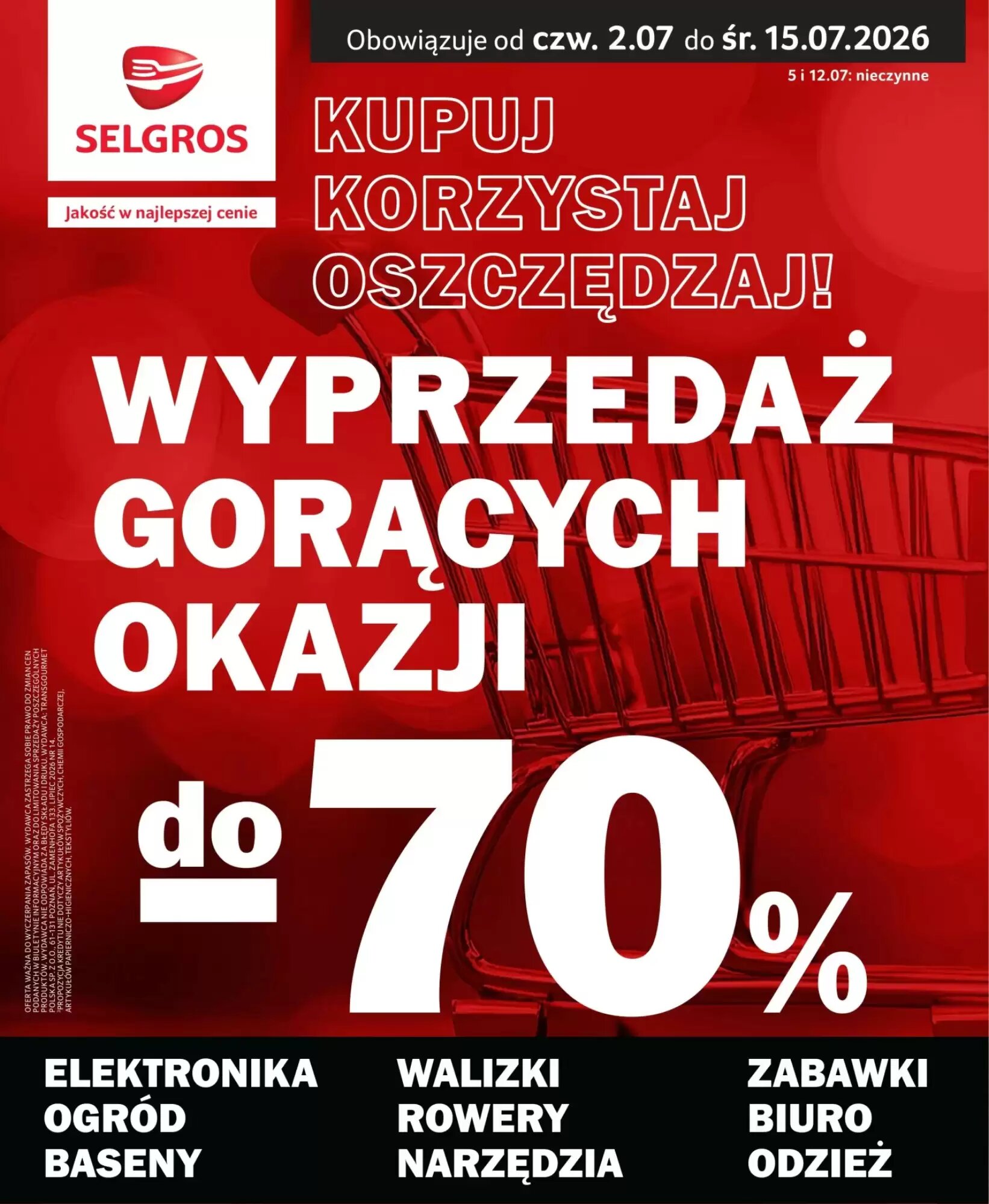 Gazetka promocyjna Selgros ważna od 02.07.2026 - Strona 1.