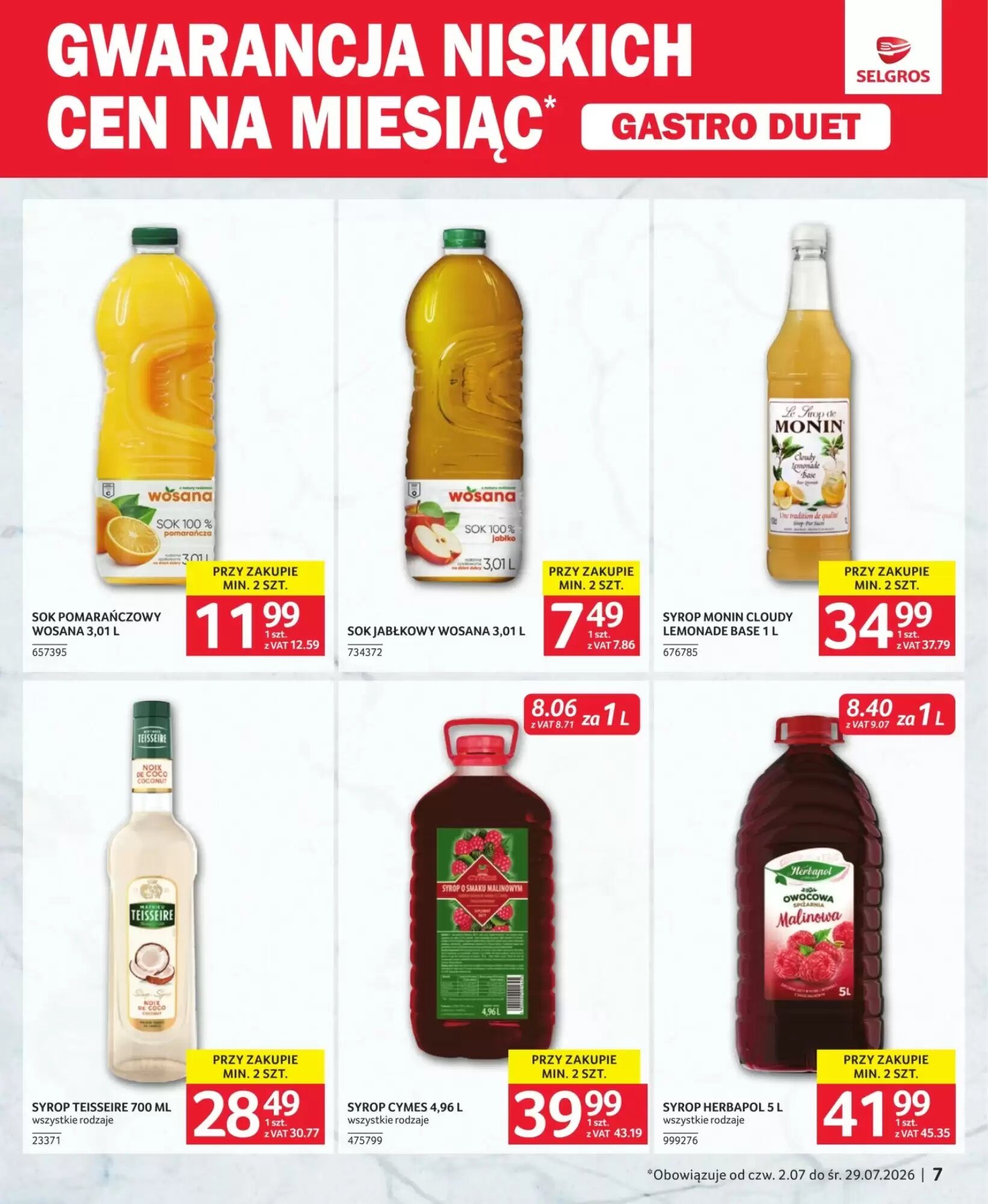 Gazetka promocyjna Selgros  ważna od 02.07.2026 - Strona 7.
