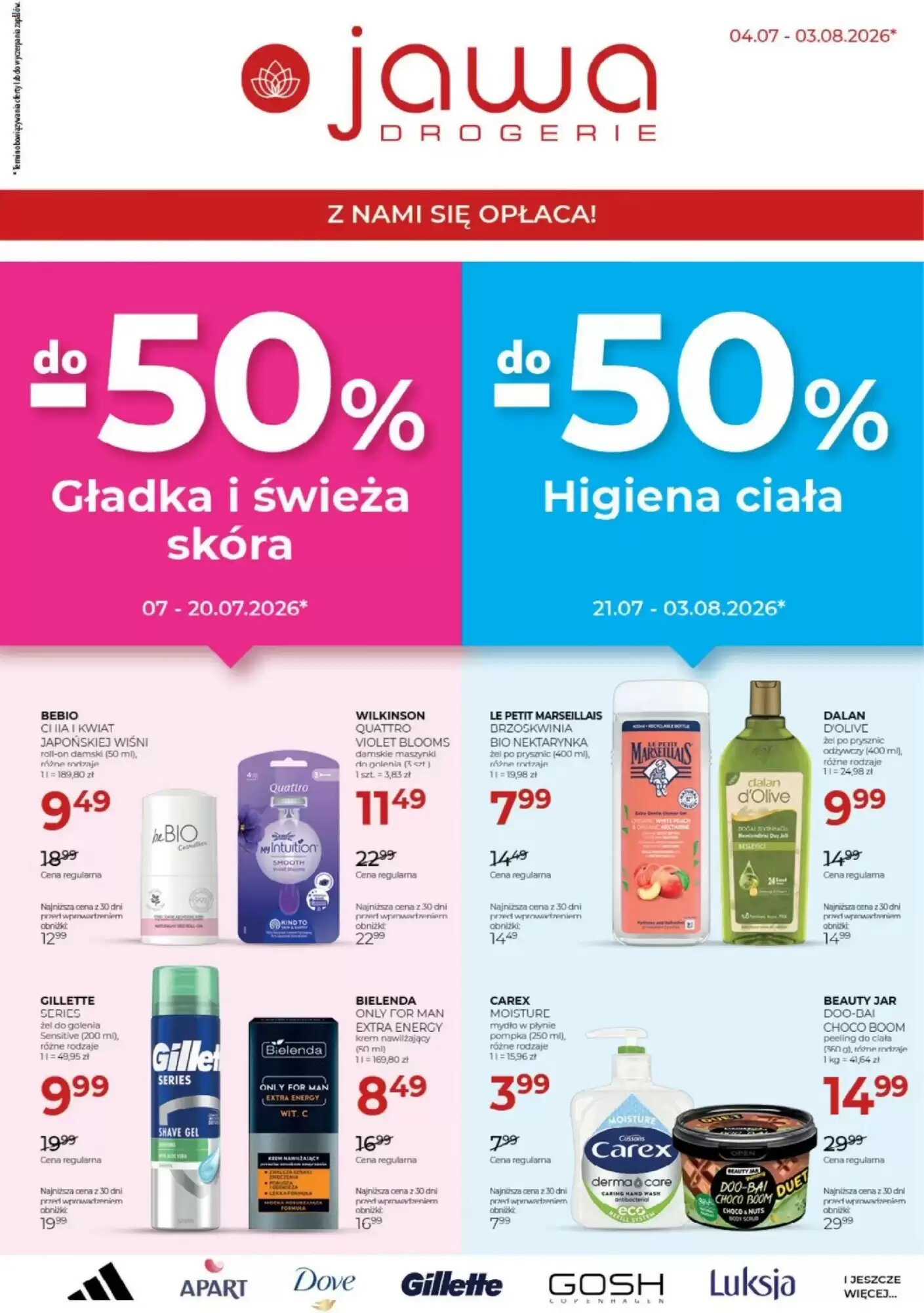 Gazetka promocyjna Jawa Drogerie ważna od 04.07.2026 - Strona 1.