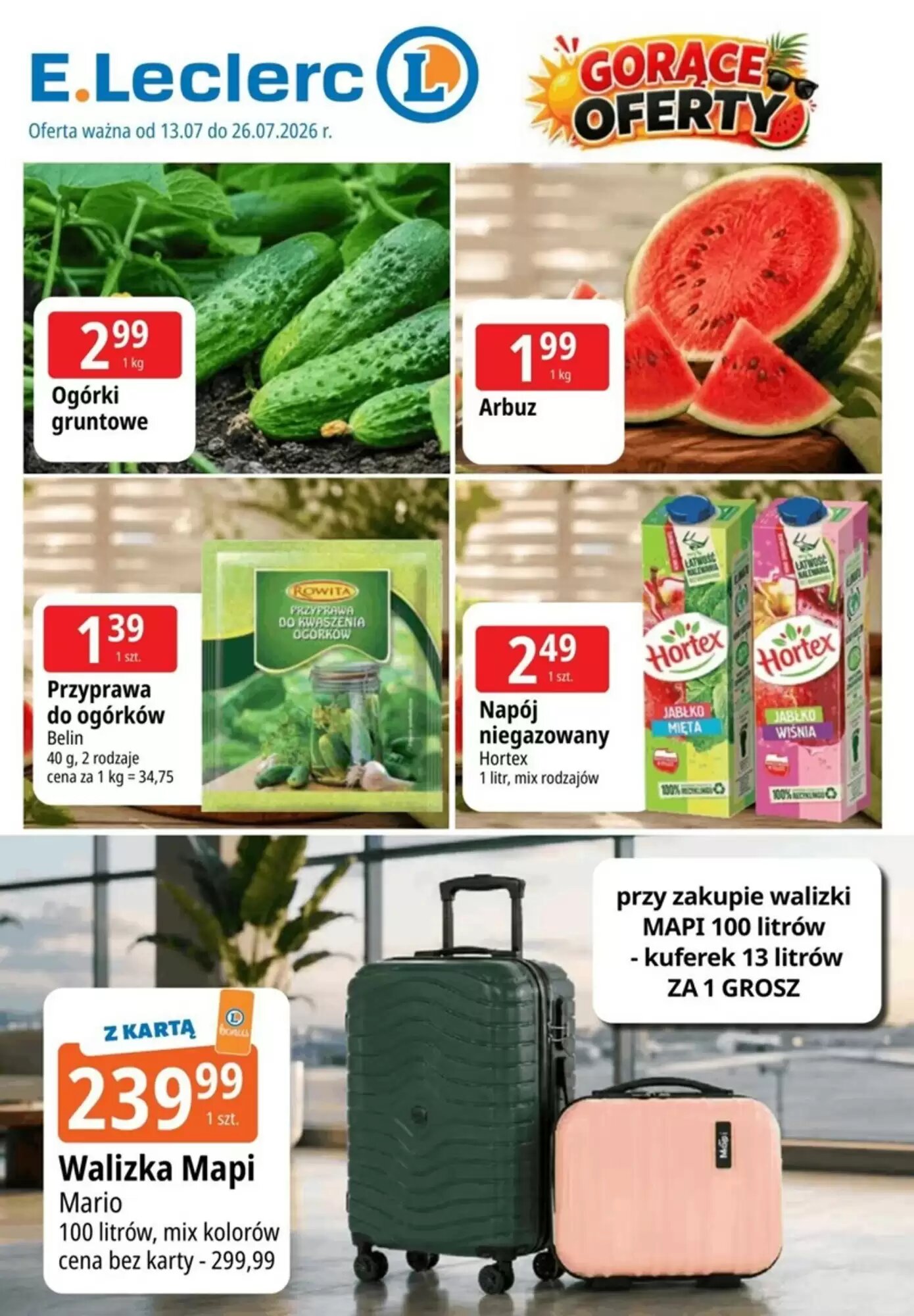 Gazetka promocyjna E.Leclerc  ważna od 13.07.2026 - Strona 1.