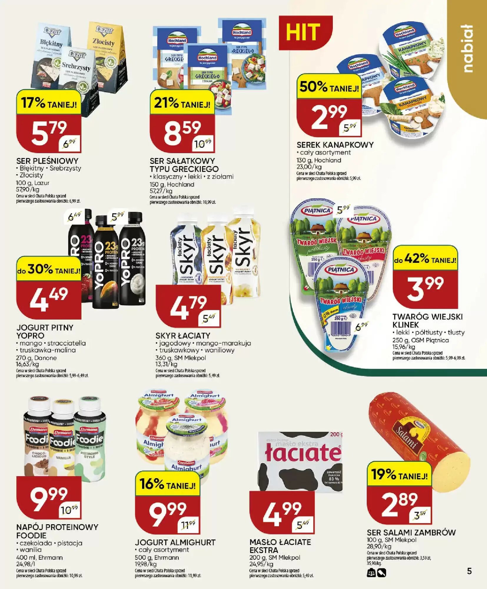 Gazetka promocyjna Chata Polska  ważna od 16.07.2026 - Strona 5.