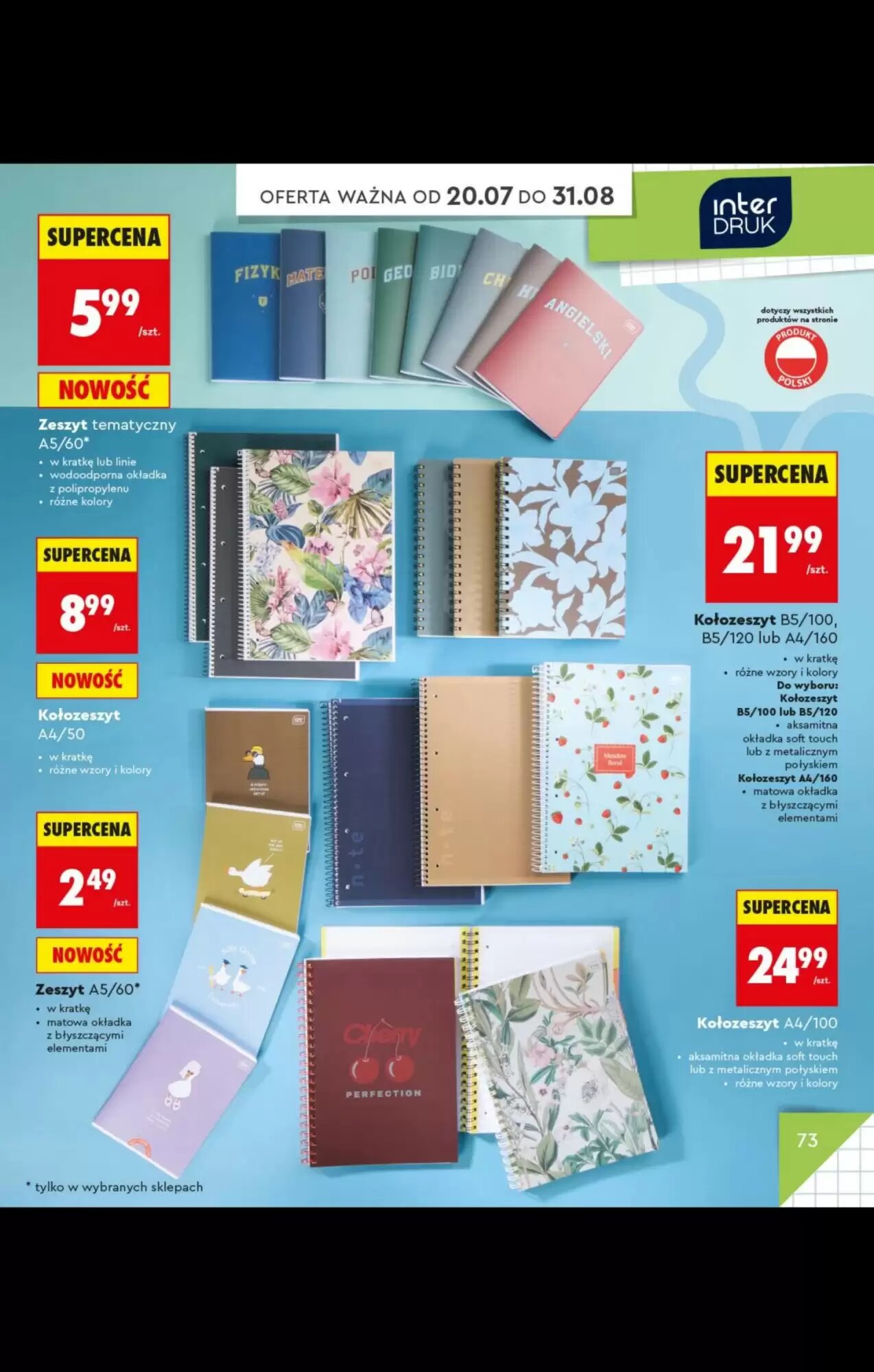 Gazetka promocyjna Biedronka  ważna od 20.07.2026 - Strona 73.