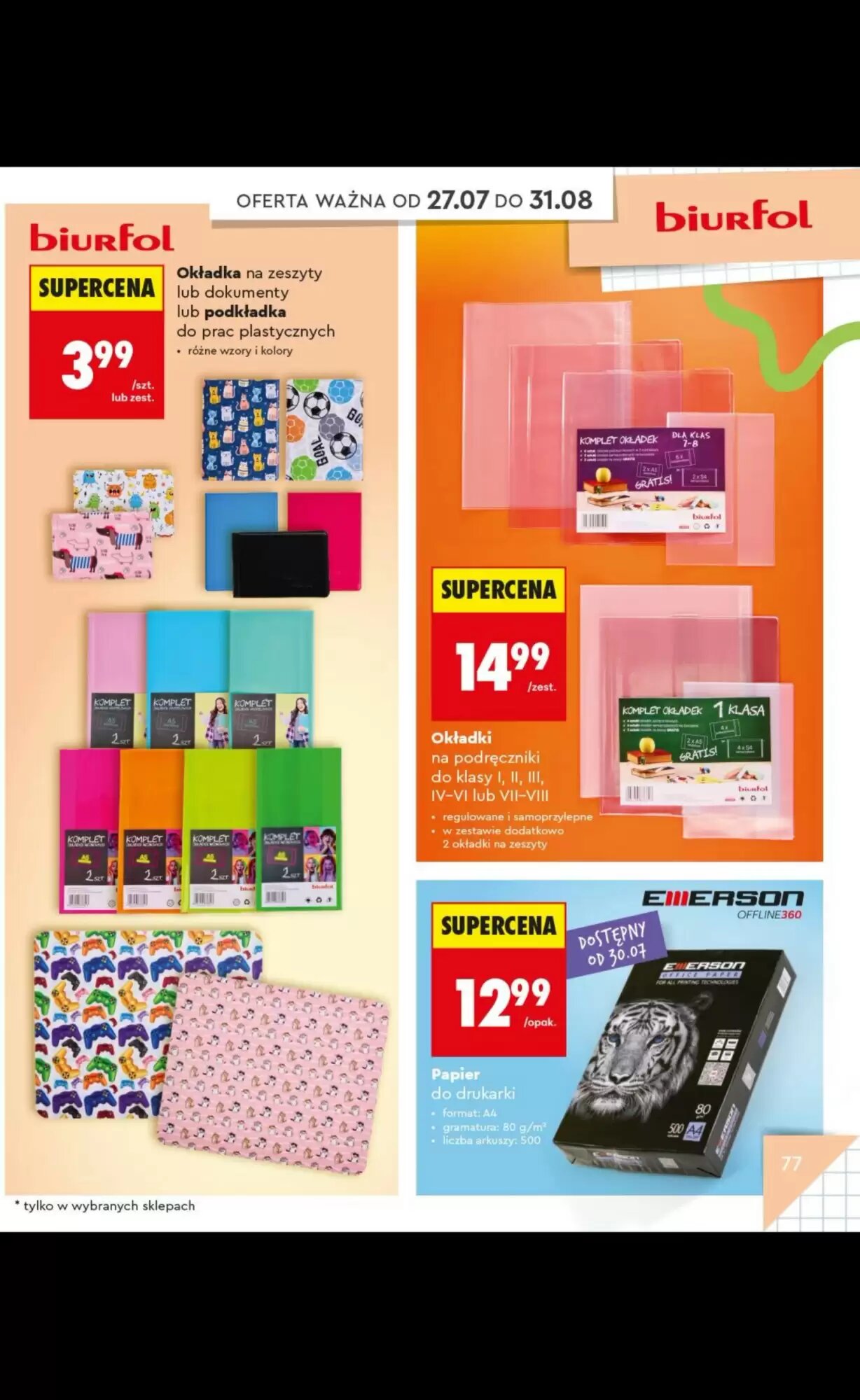 Gazetka promocyjna Biedronka  ważna od 20.07.2026 - Strona 77.