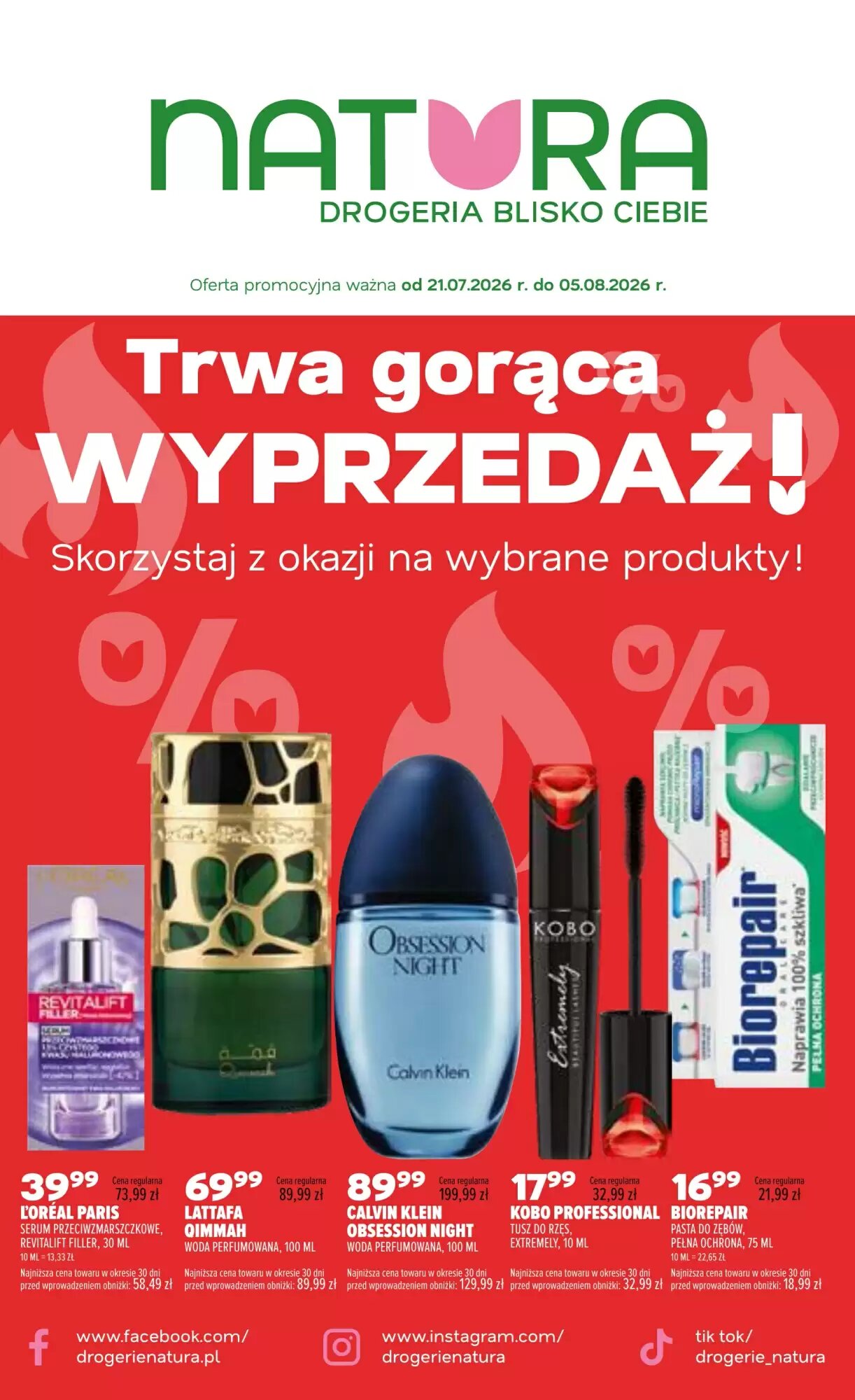 Gazetka promocyjna Drogerie Natura  ważna od 21.07.2026 - Strona 1.