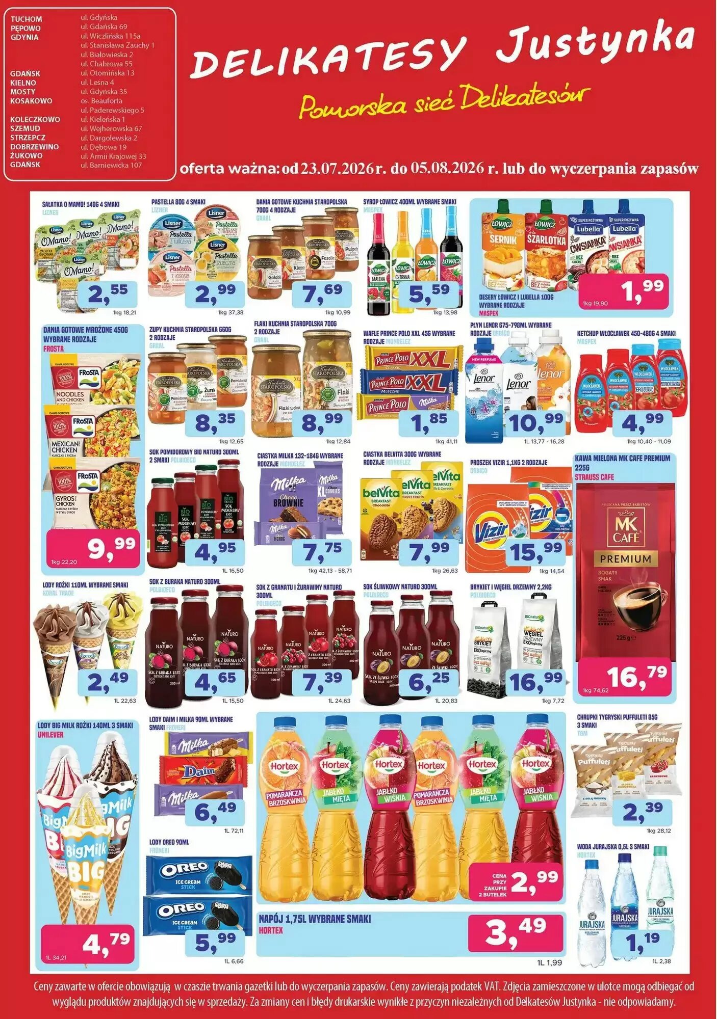 Gazetka promocyjna Delikatesy Justynka  ważna od 23.07.2026 - Strona 5.