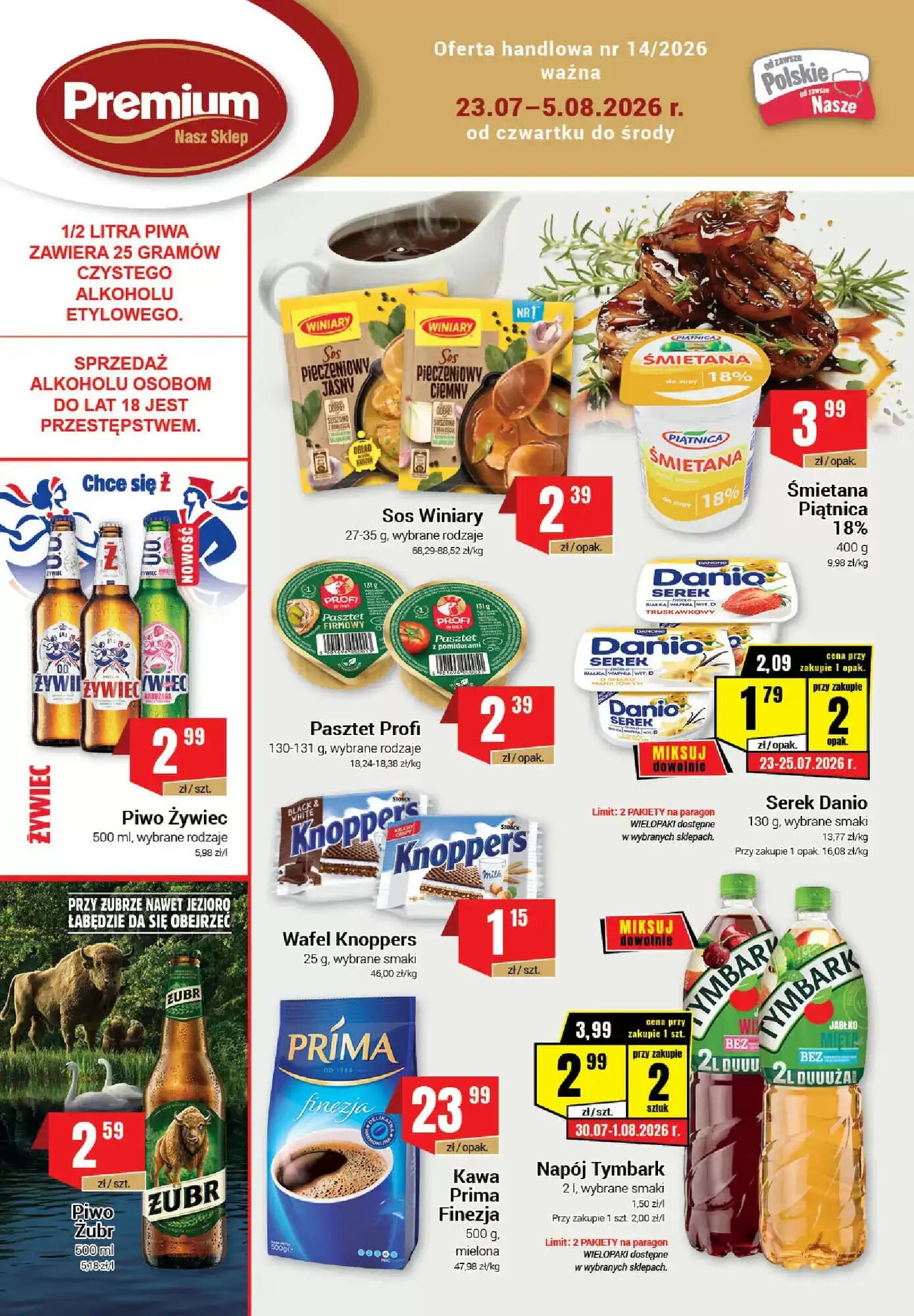 Gazetka promocyjna Premium Nasz Sklep ważna od 23.07.2026 - Strona 1.