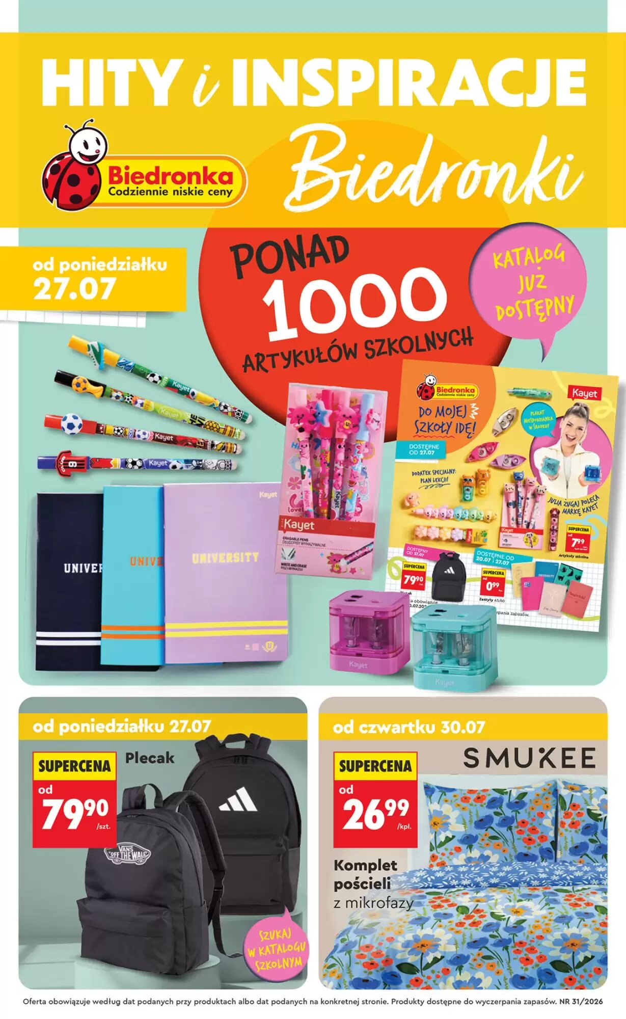 Gazetka promocyjna Biedronka ważna od 27.07.2026 - Strona 1.