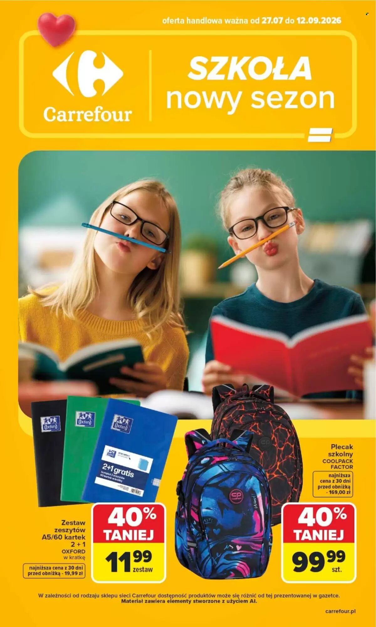 Gazetka promocyjna Carrefour  ważna od 27.07.2026 - Strona 1.