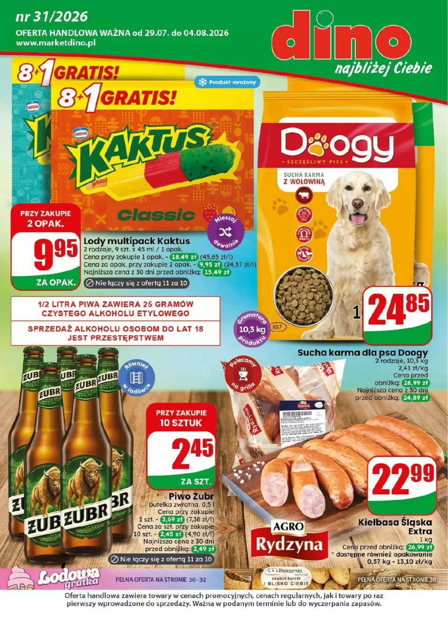 Gazetka promocyjna Dino  ważna od 29.07.2026 - Strona 1.