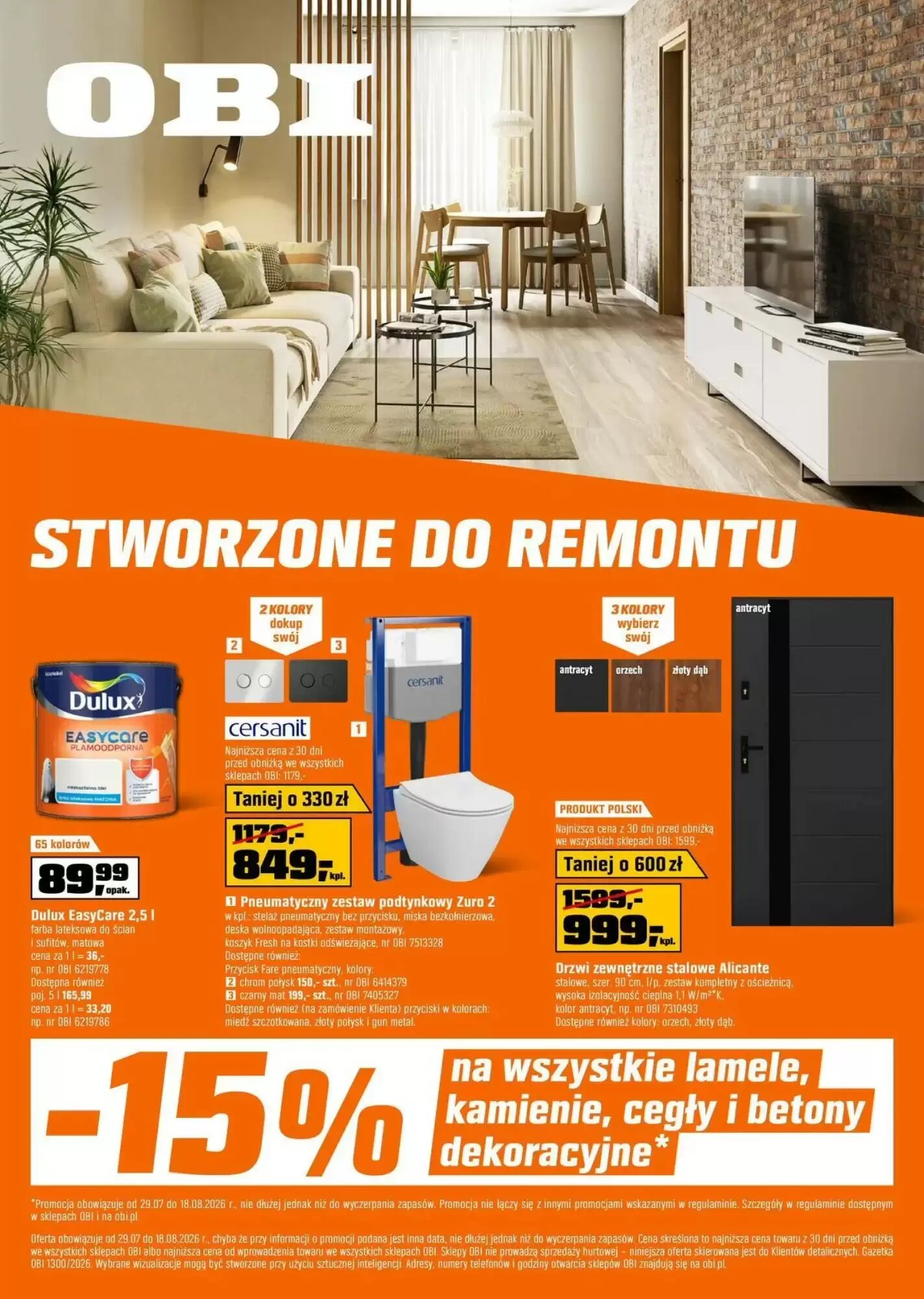 Gazetka promocyjna OBI ważna od 29.07.2026 - Strona 1.