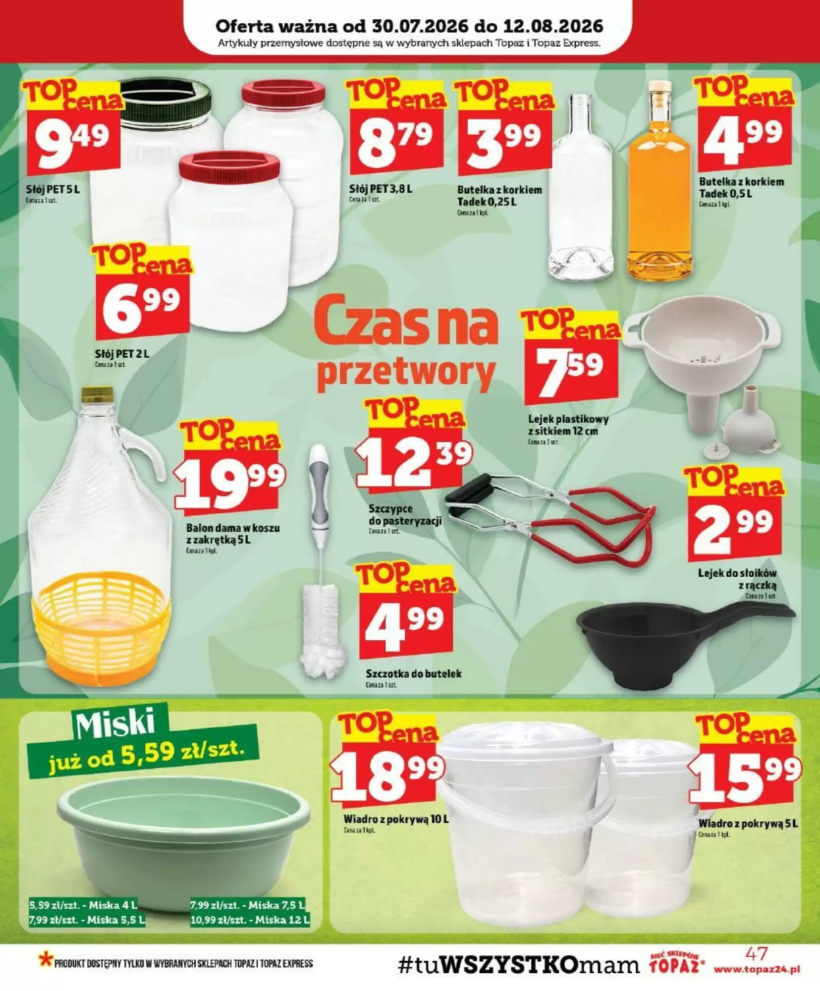 Gazetka promocyjna Topaz  ważna od 30.07.2026 - Strona 47.