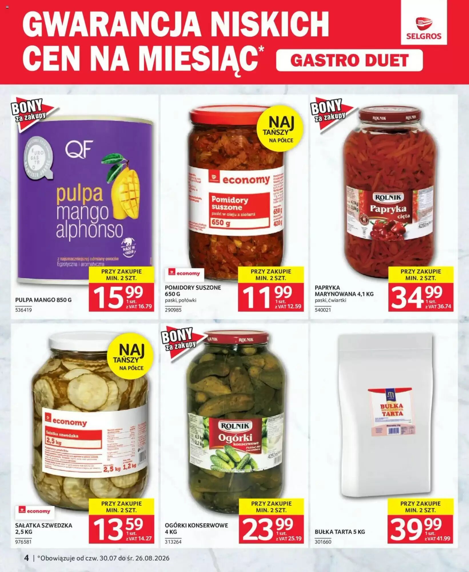 Gazetka promocyjna Selgros  ważna od 30.07.2026 - Strona 4.