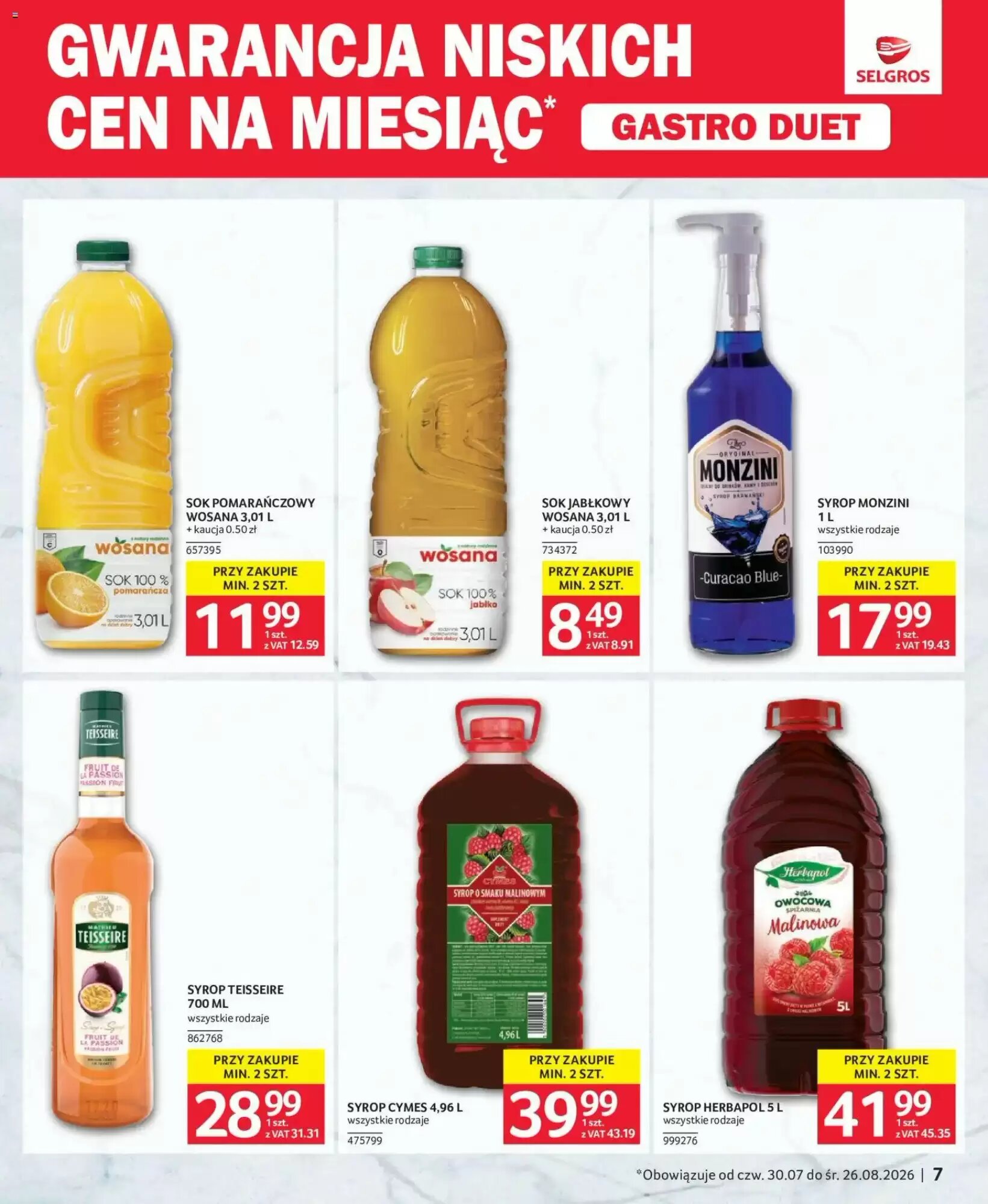 Gazetka promocyjna Selgros  ważna od 30.07.2026 - Strona 7.