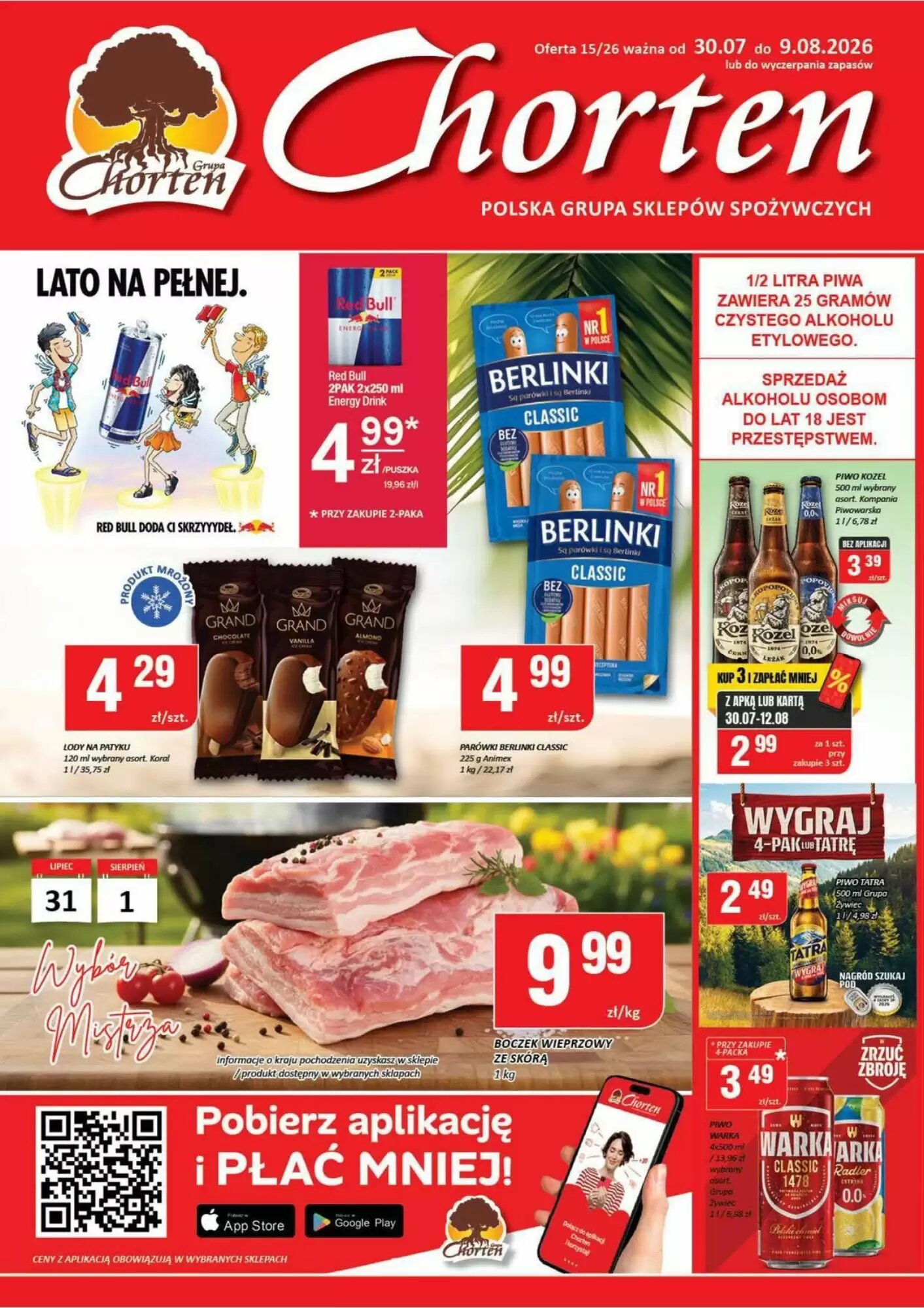 Gazetka promocyjna Chorten ważna od 30.07.2026 - Strona 1.