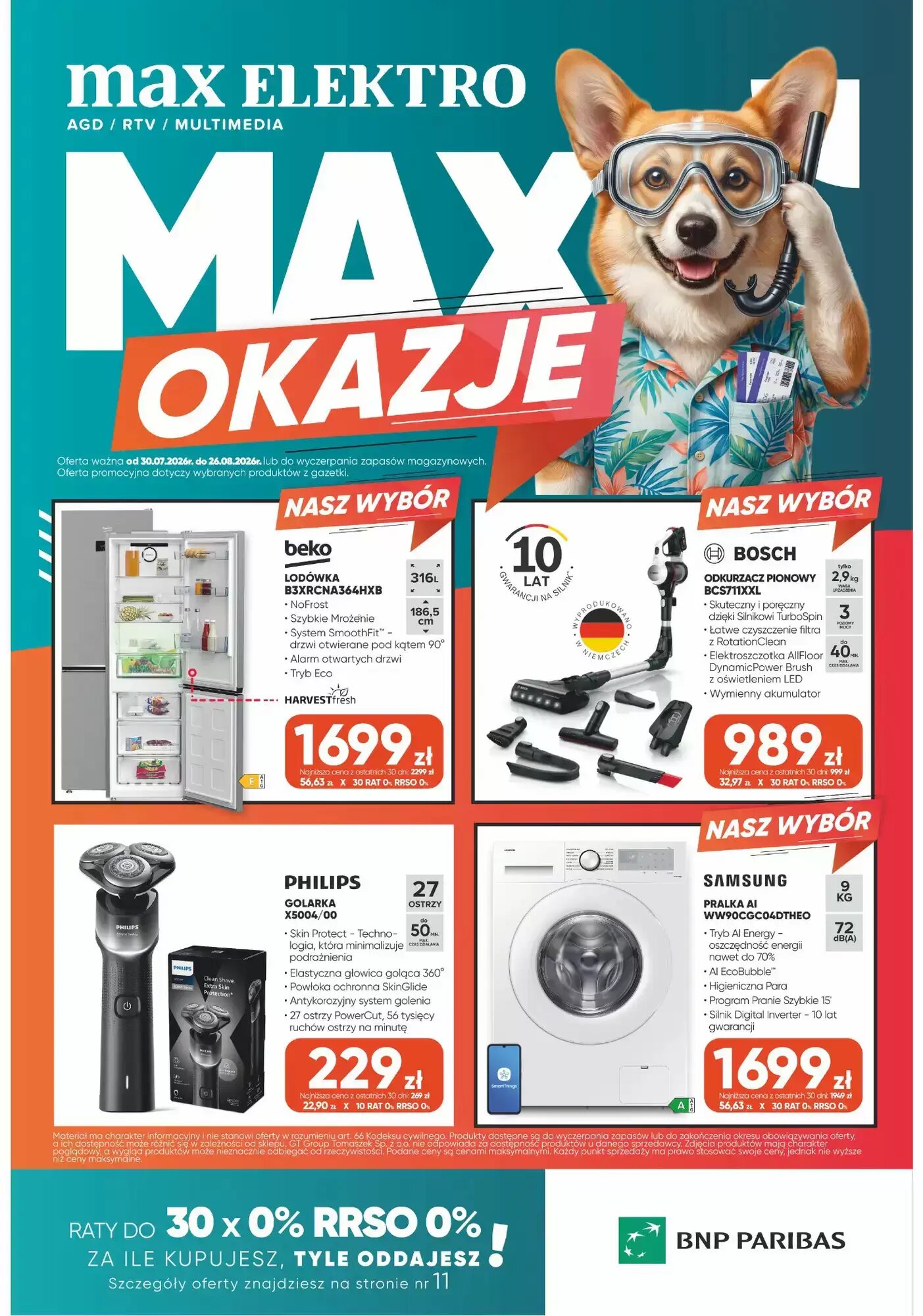 Gazetka promocyjna Max Elektro ważna od 30.07.2026 - Strona 1.