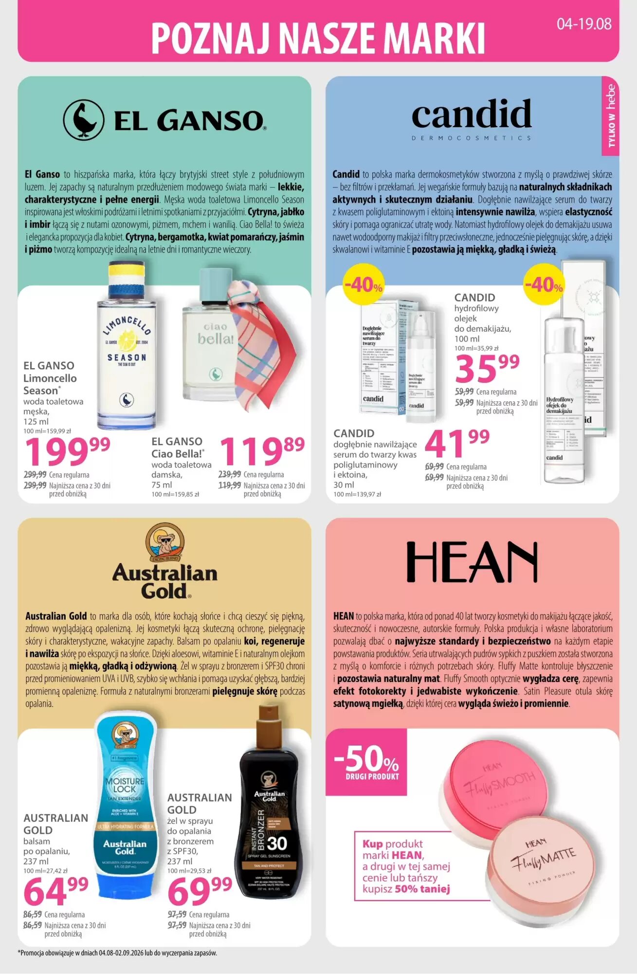 Gazetka promocyjna Hebe  ważna od 04.08.2026 - Strona 10.