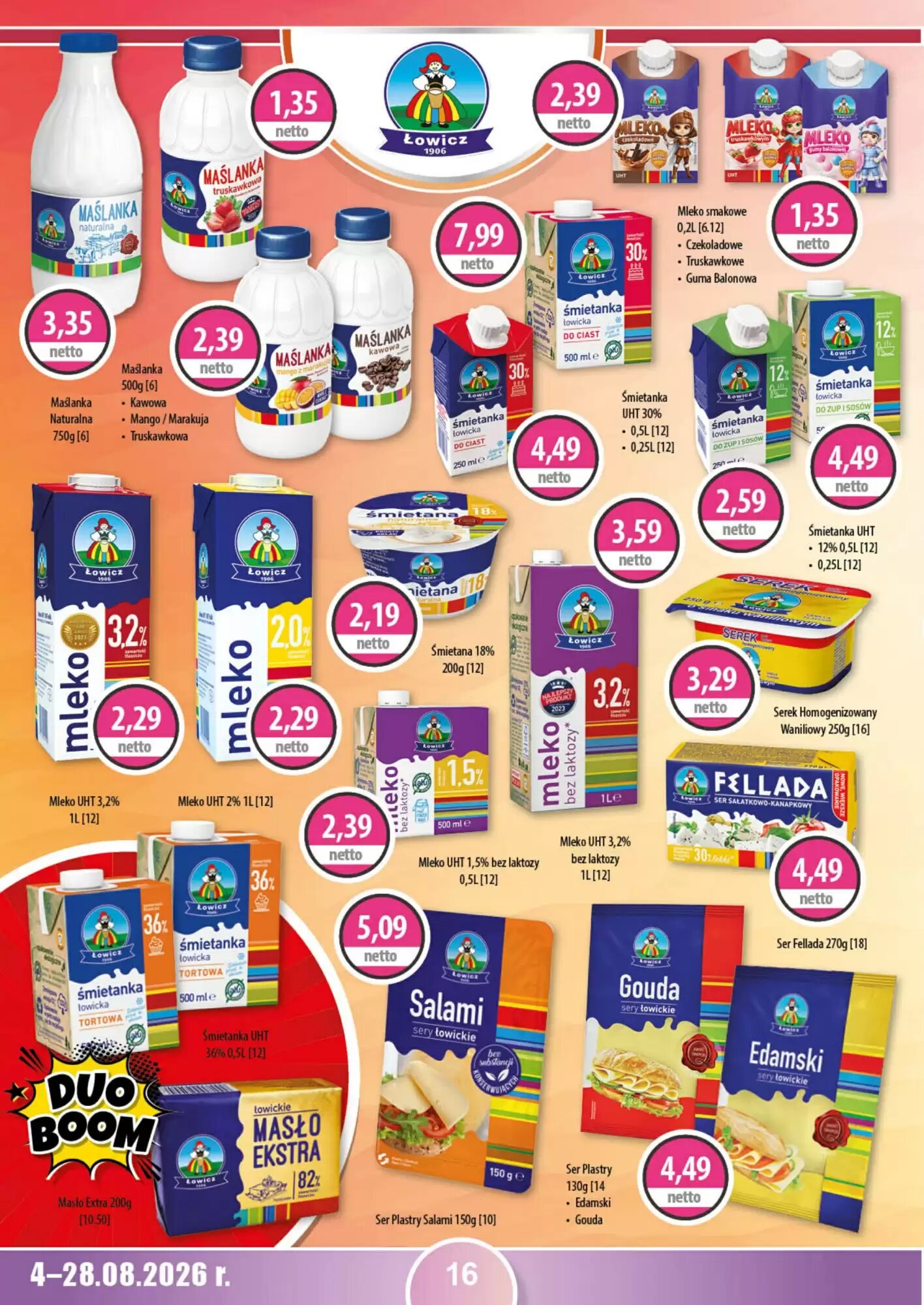 Gazetka promocyjna DUO-TES  ważna od 04.08.2026 - Strona 16.