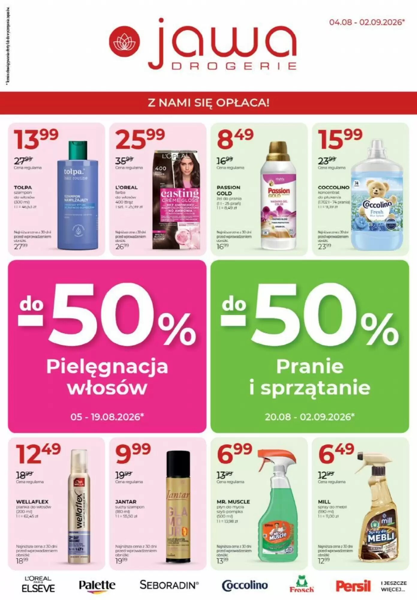 Gazetka promocyjna Jawa Drogerie ważna od 04.08.2026 - Strona 1.