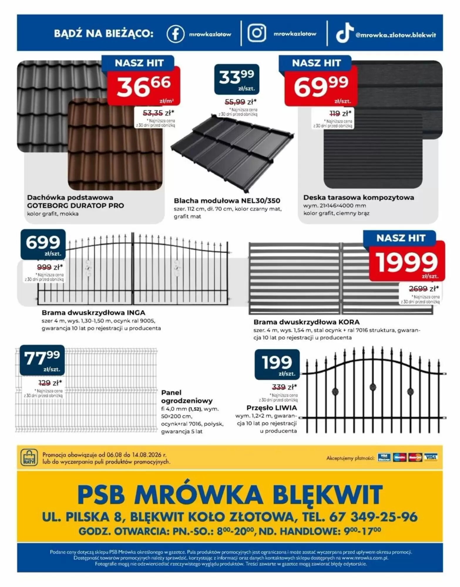Gazetka promocyjna Mrówka  ważna od 06.08.2026 - Strona 8.
