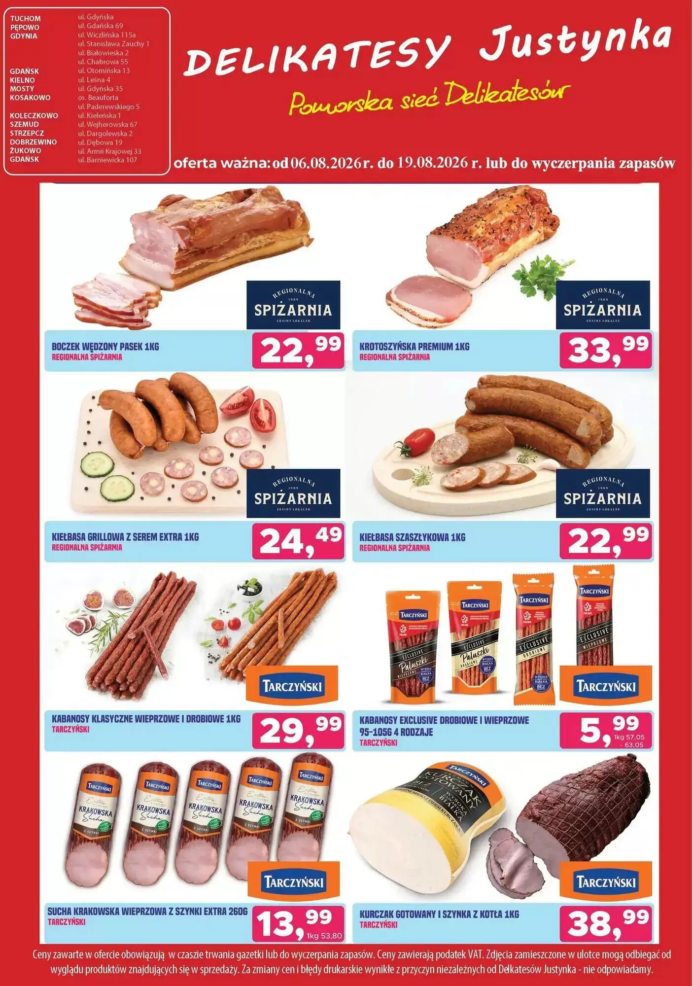 Gazetka promocyjna Delikatesy Justynka  ważna od 06.08.2026 - Strona 5.