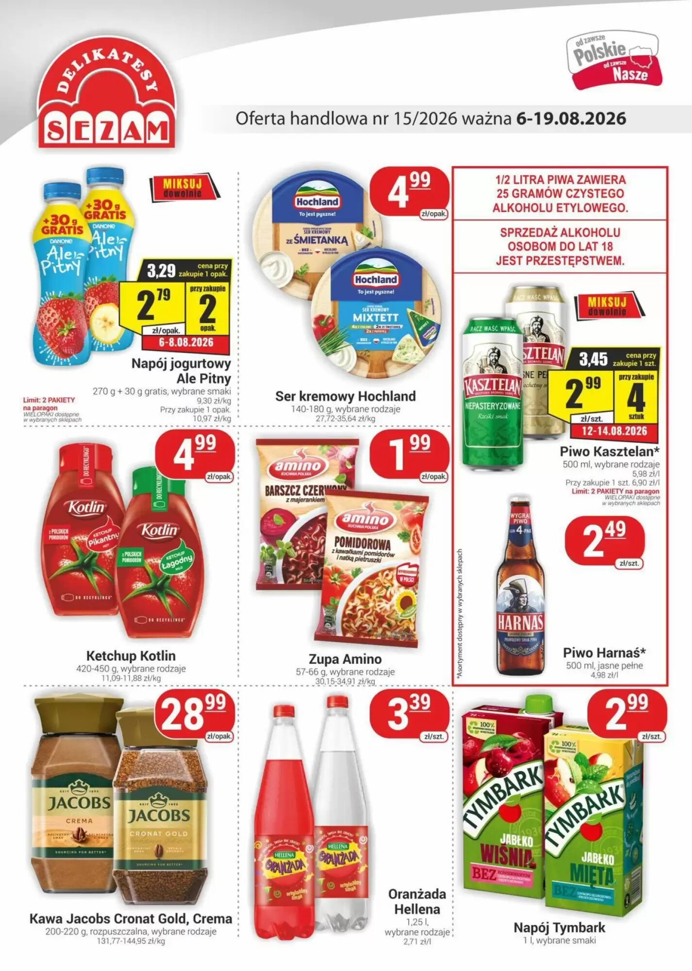Gazetka promocyjna Delikatesy Sezam  ważna od 06.08.2026 - Strona 1.
