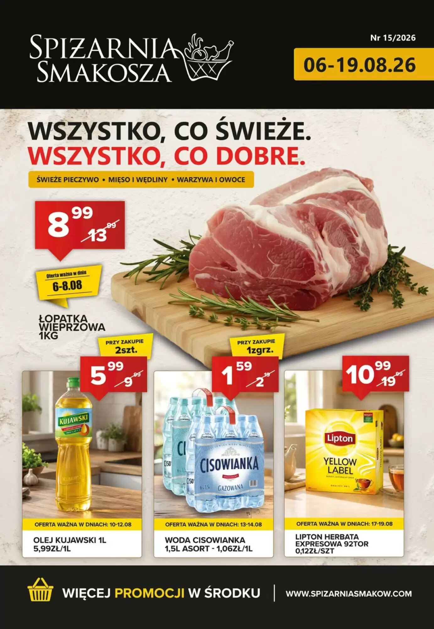 Gazetka promocyjna Spiżarnia Smakosza  ważna od 06.08.2026 - Strona 1.