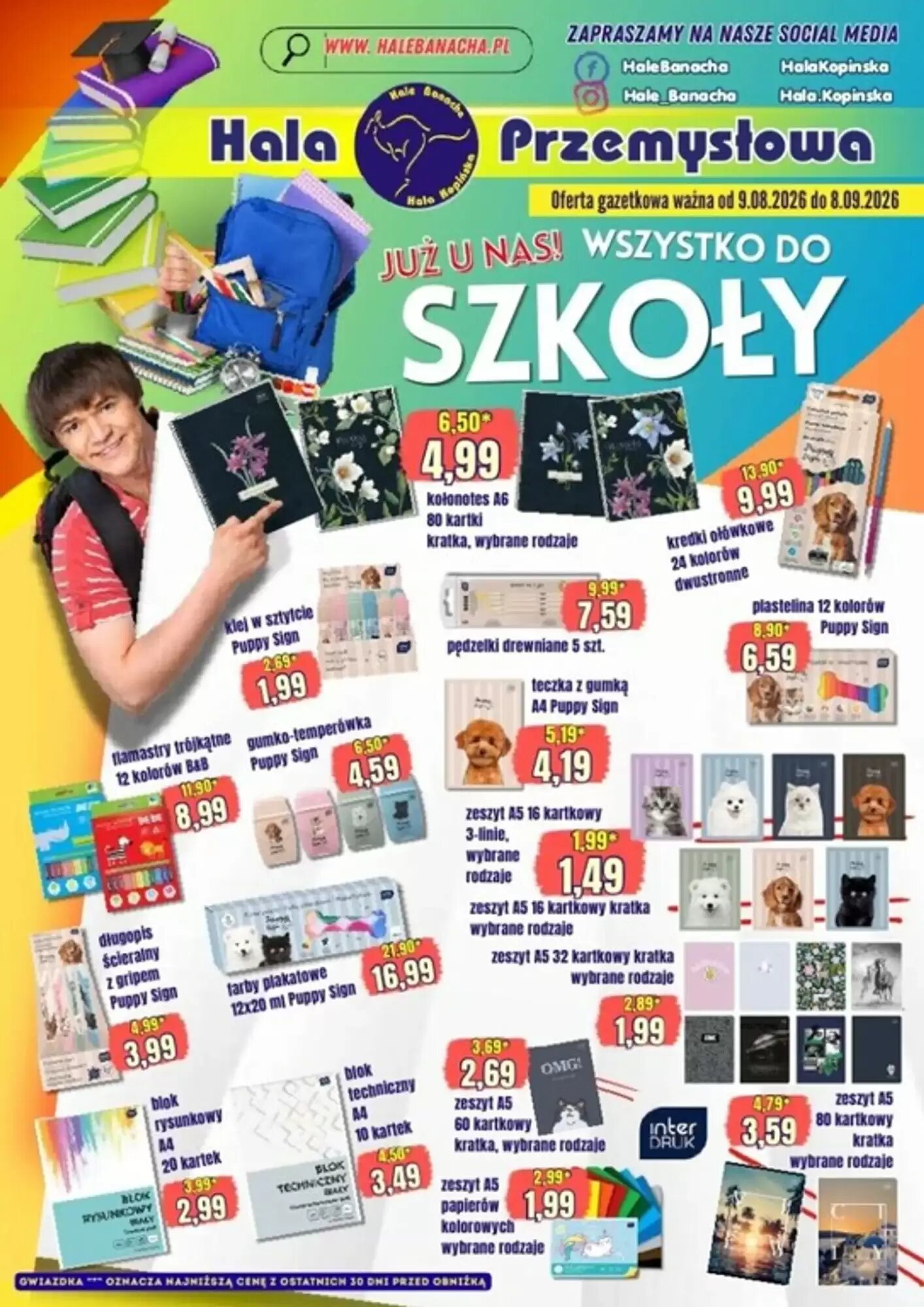 Gazetka promocyjna Hale Banacha ważna od 09.08.2026 - Strona 1.