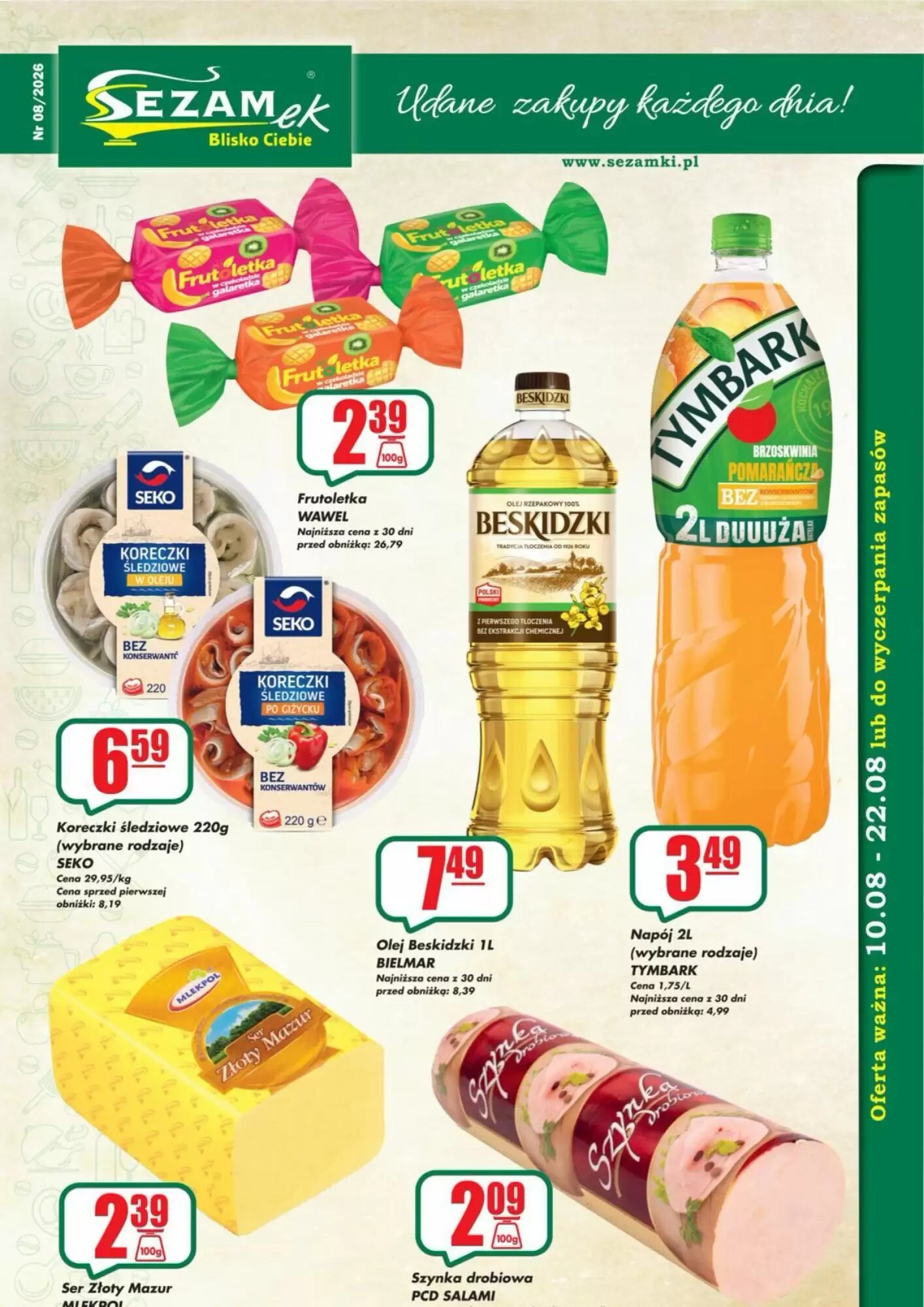 Gazetka promocyjna Sezamek ważna od 10.08.2026 - Strona 1.
