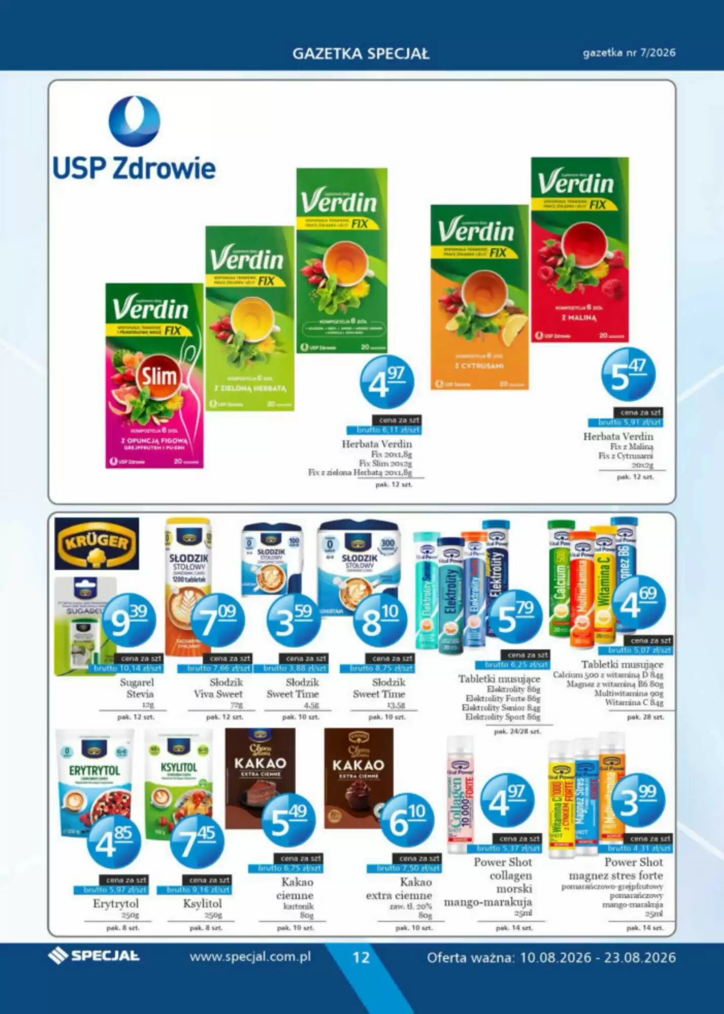 Gazetka promocyjna Specjał  ważna od 10.08.2026 - Strona 12.
