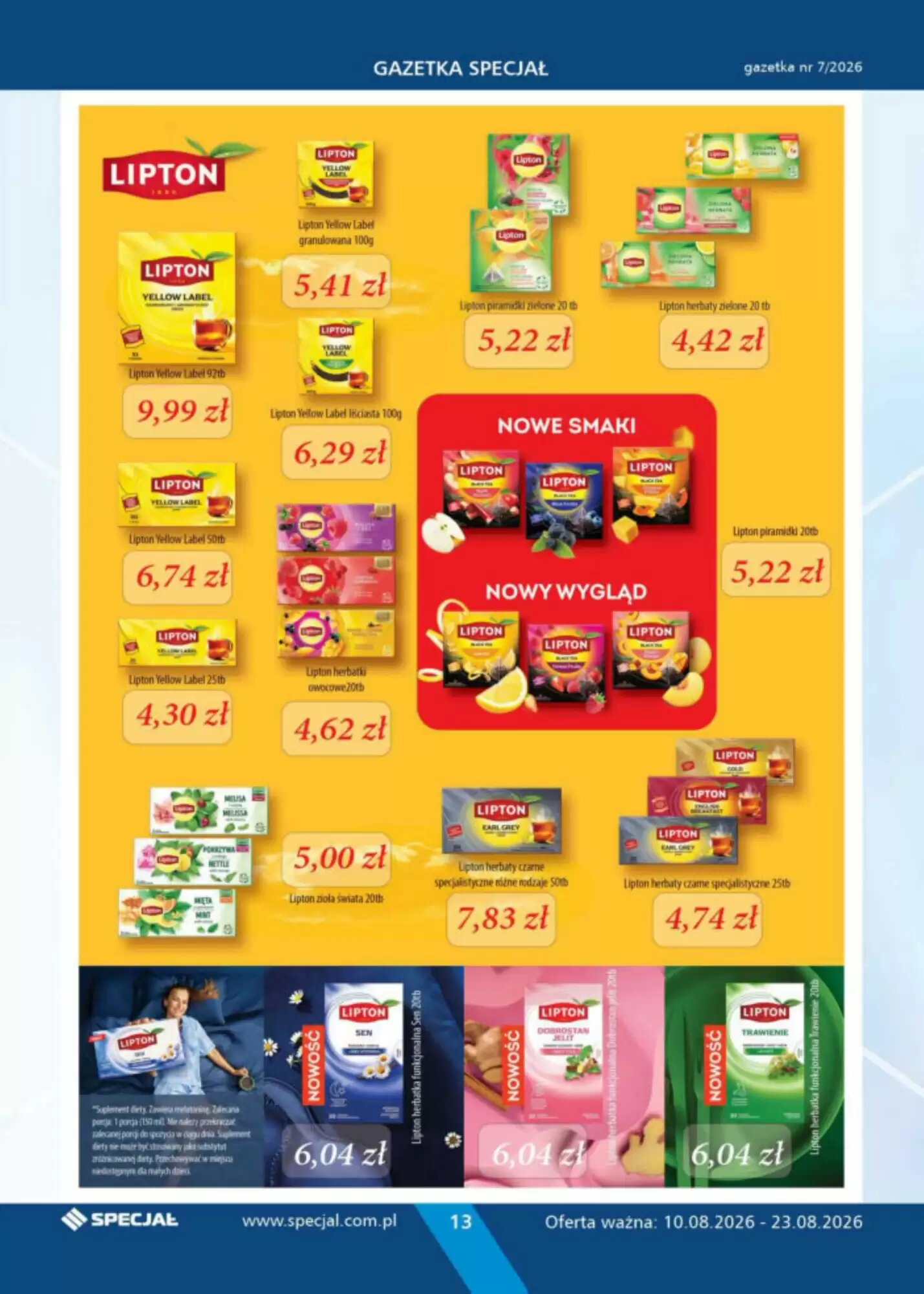 Gazetka promocyjna Specjał  ważna od 10.08.2026 - Strona 13.