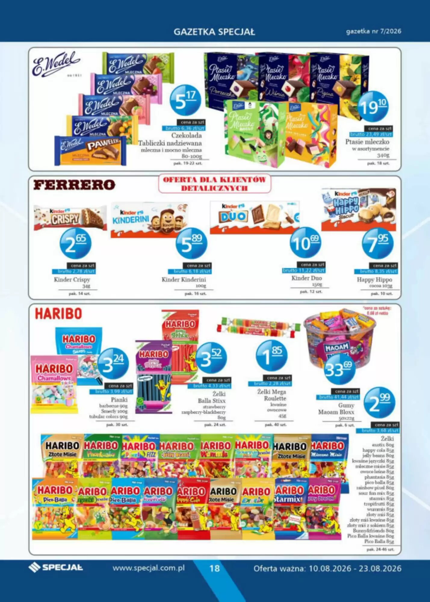 Gazetka promocyjna Specjał  ważna od 10.08.2026 - Strona 18.